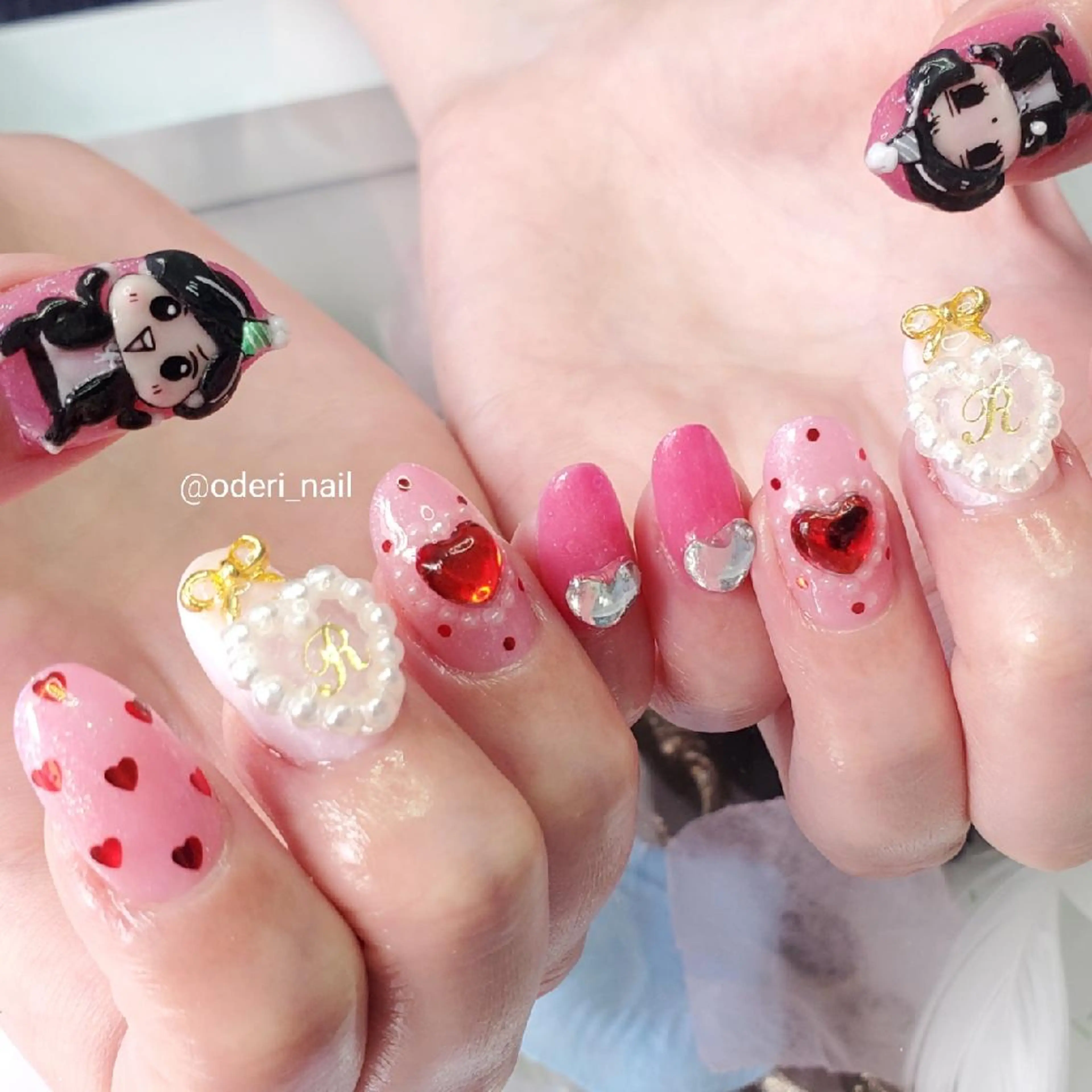 ネイル アートネイル ジェルネイル おで@ oderi_nailのネイルデザイン