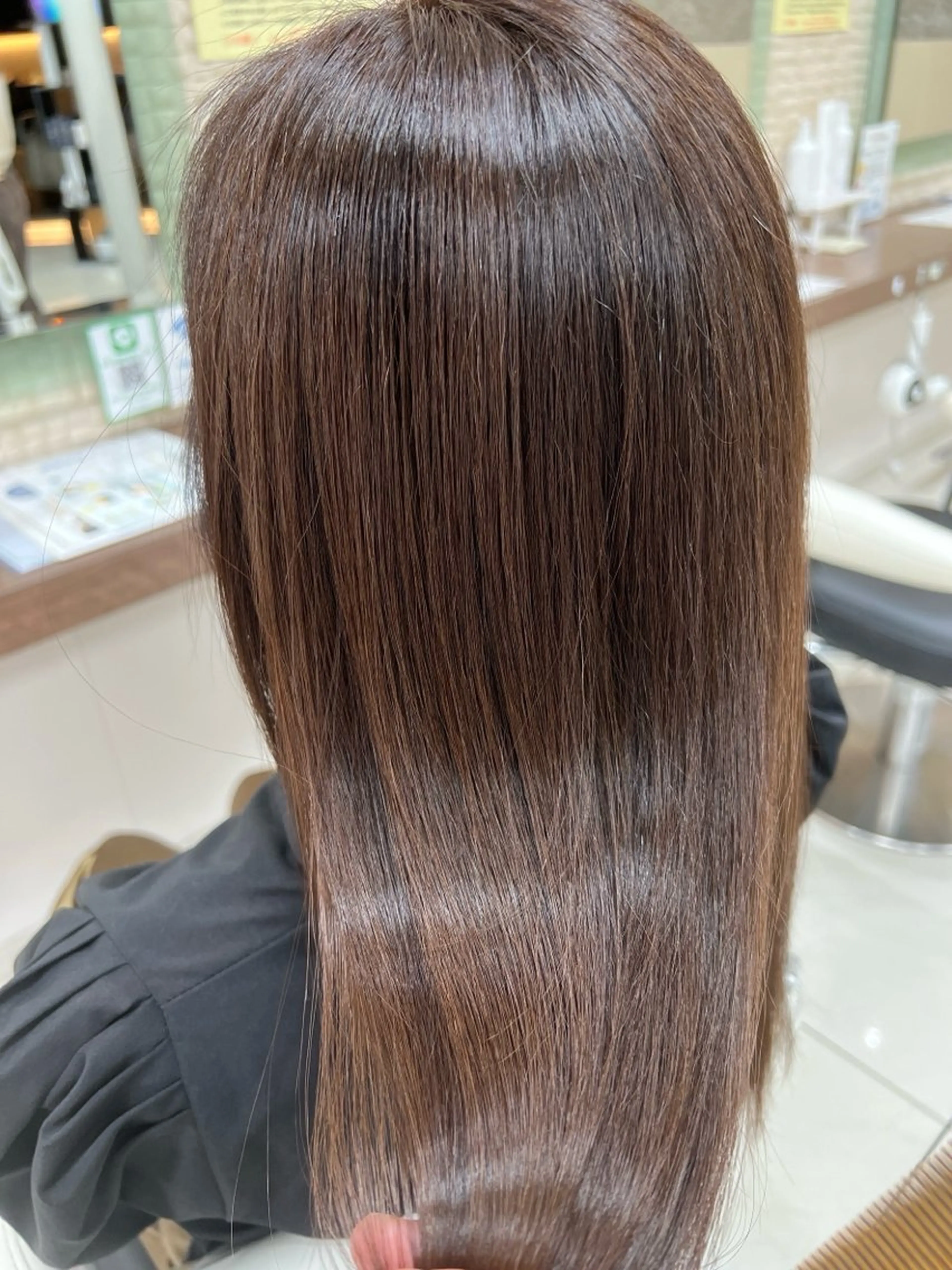 ロング 縮毛矯正 縮毛矯正 原田 虎太郎のヘアスタイル