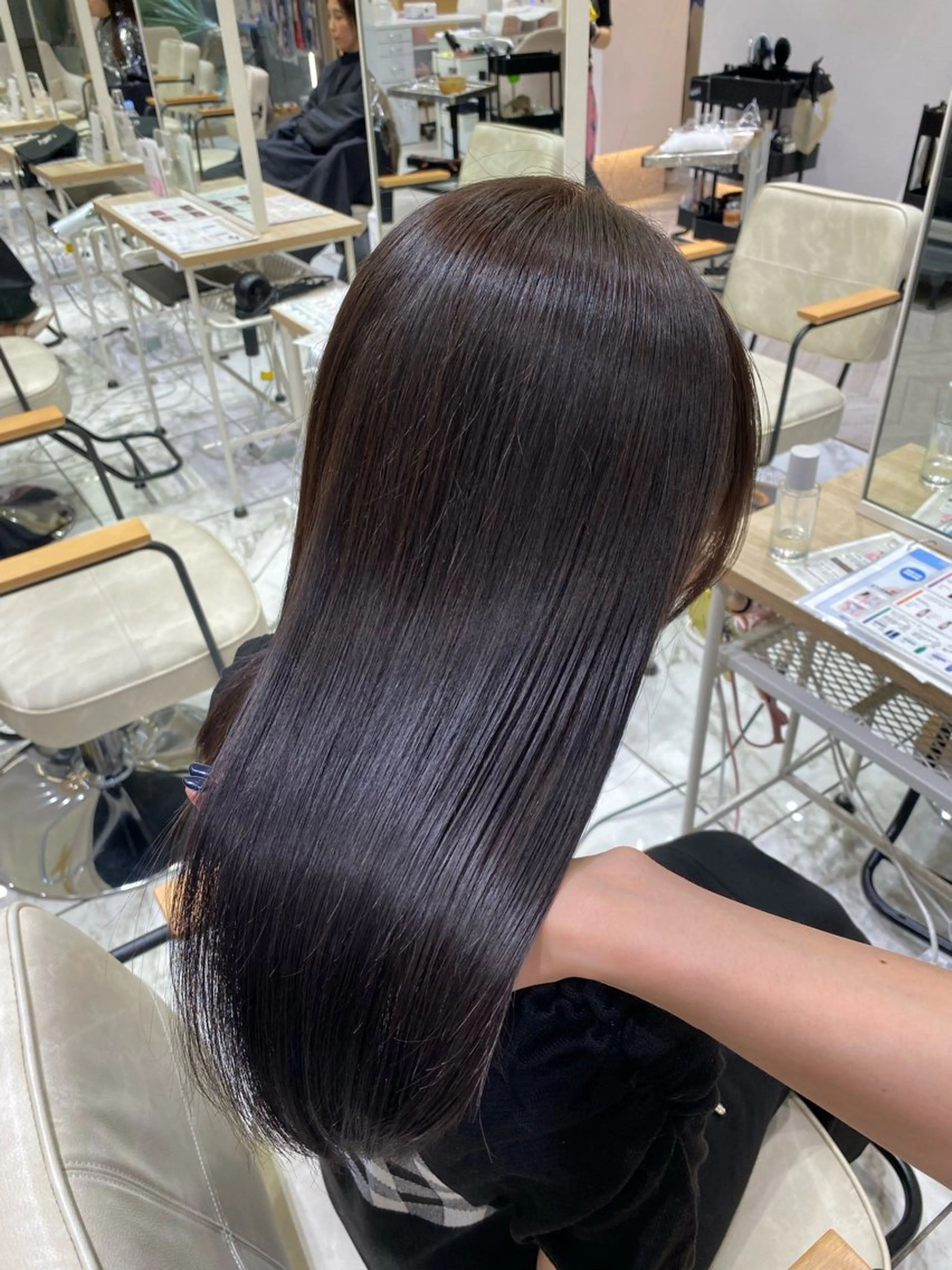 ロング カラー カット ヘアカラー トリートメント hina☺︎ 髪質改善/ストレートのヘアスタイル