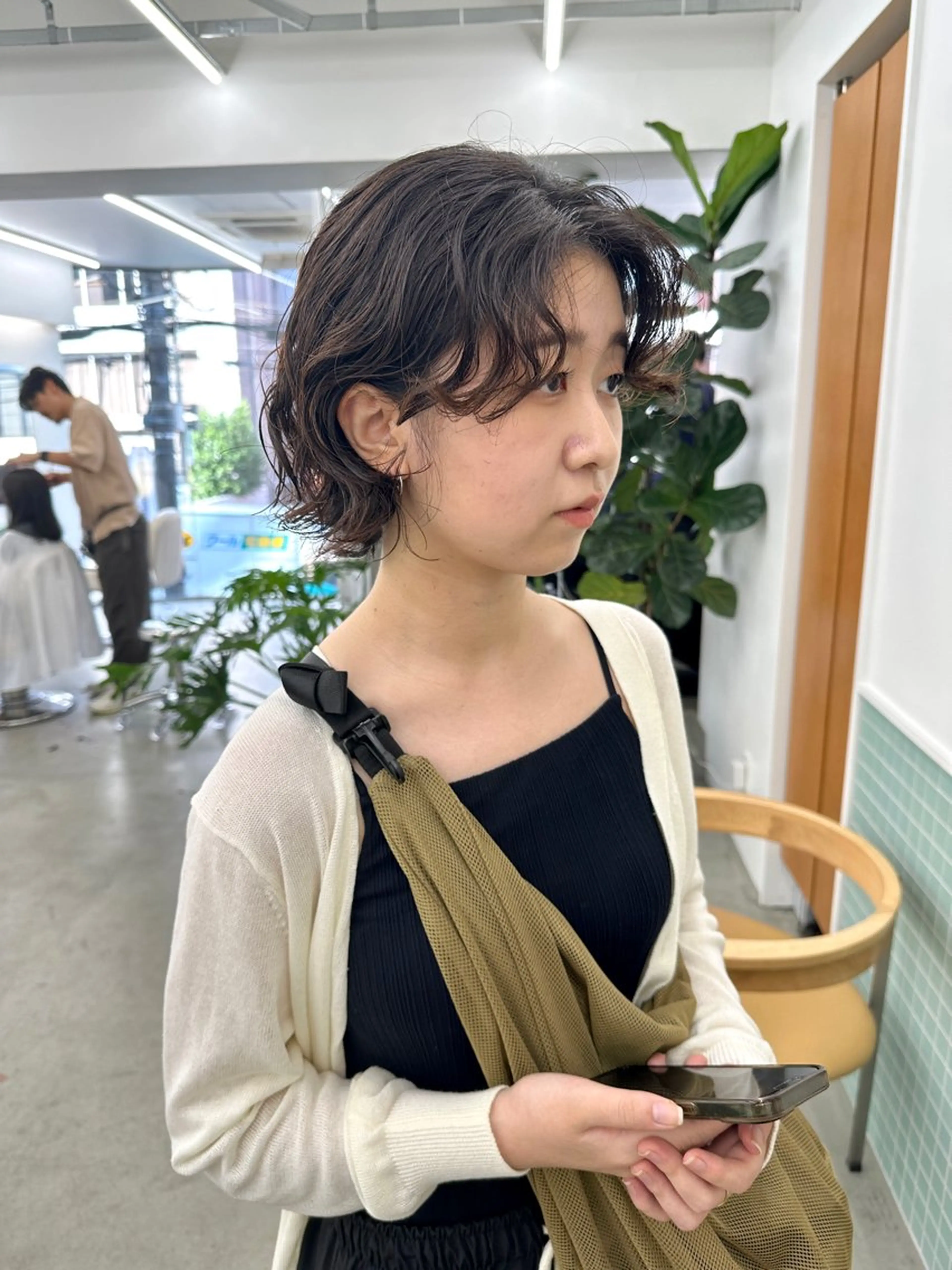 ショート パーマ くせ毛 カット パーマ トリートメント ボブ/レイヤー/ケア パーマ/リュウタのヘアスタイル