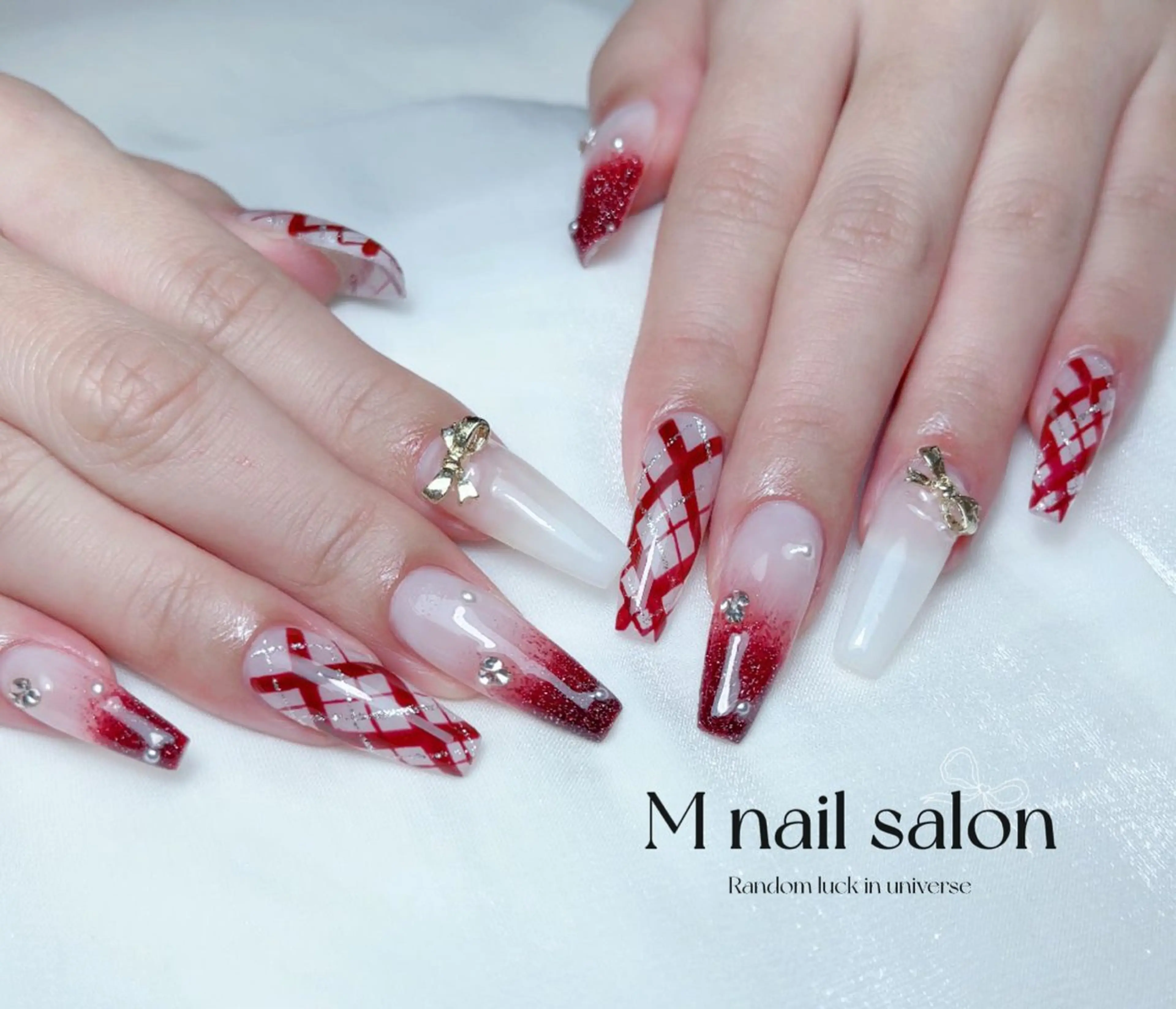 ネイル ハンドネイル M🌷nail 長さだし専門店のネイルデザイン