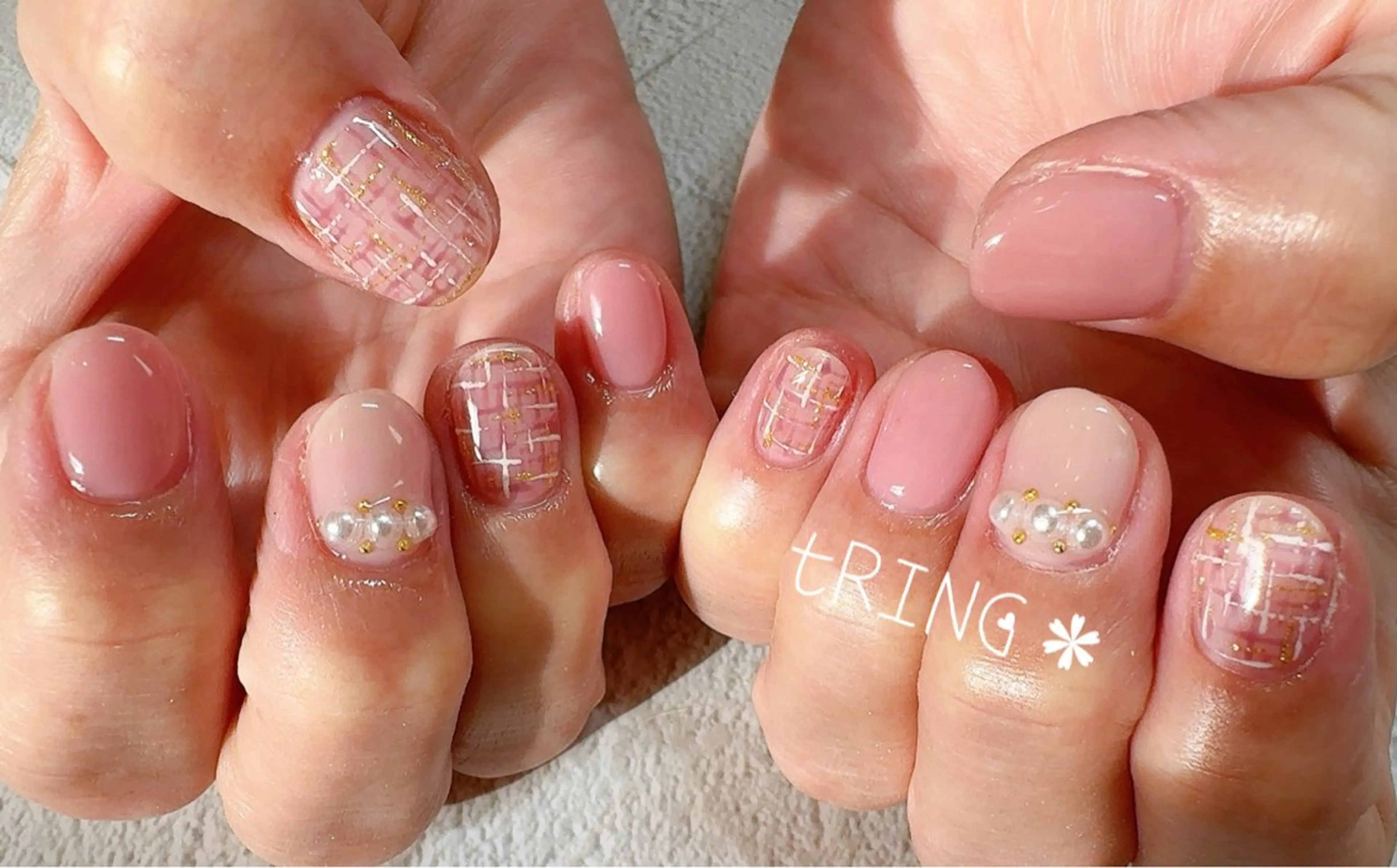 ネイル ハンドネイル tRING＊ しいの木台のネイルデザイン