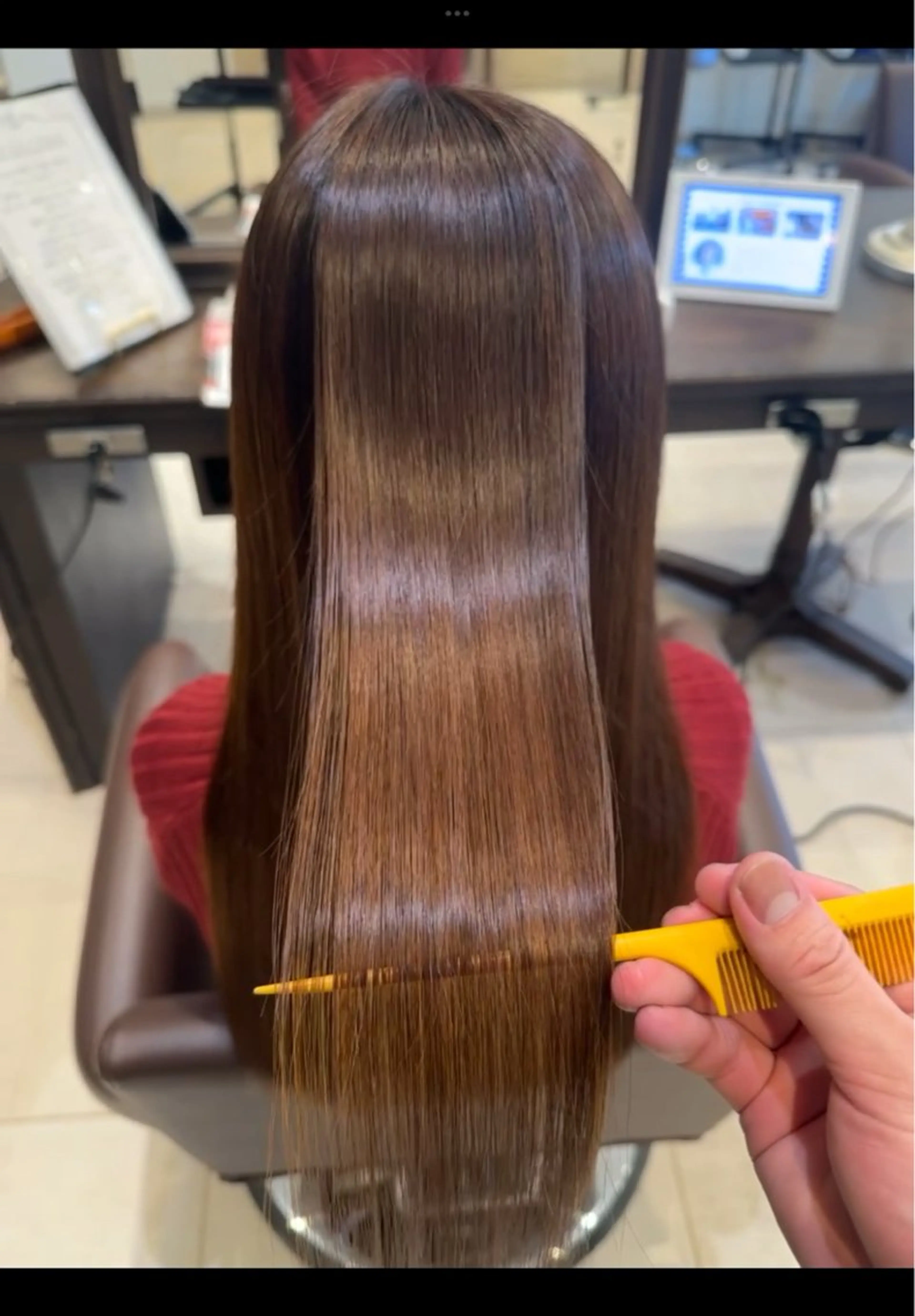 【4月限定】美髪つやつや縮毛矯正+潤いトリートメントの写真