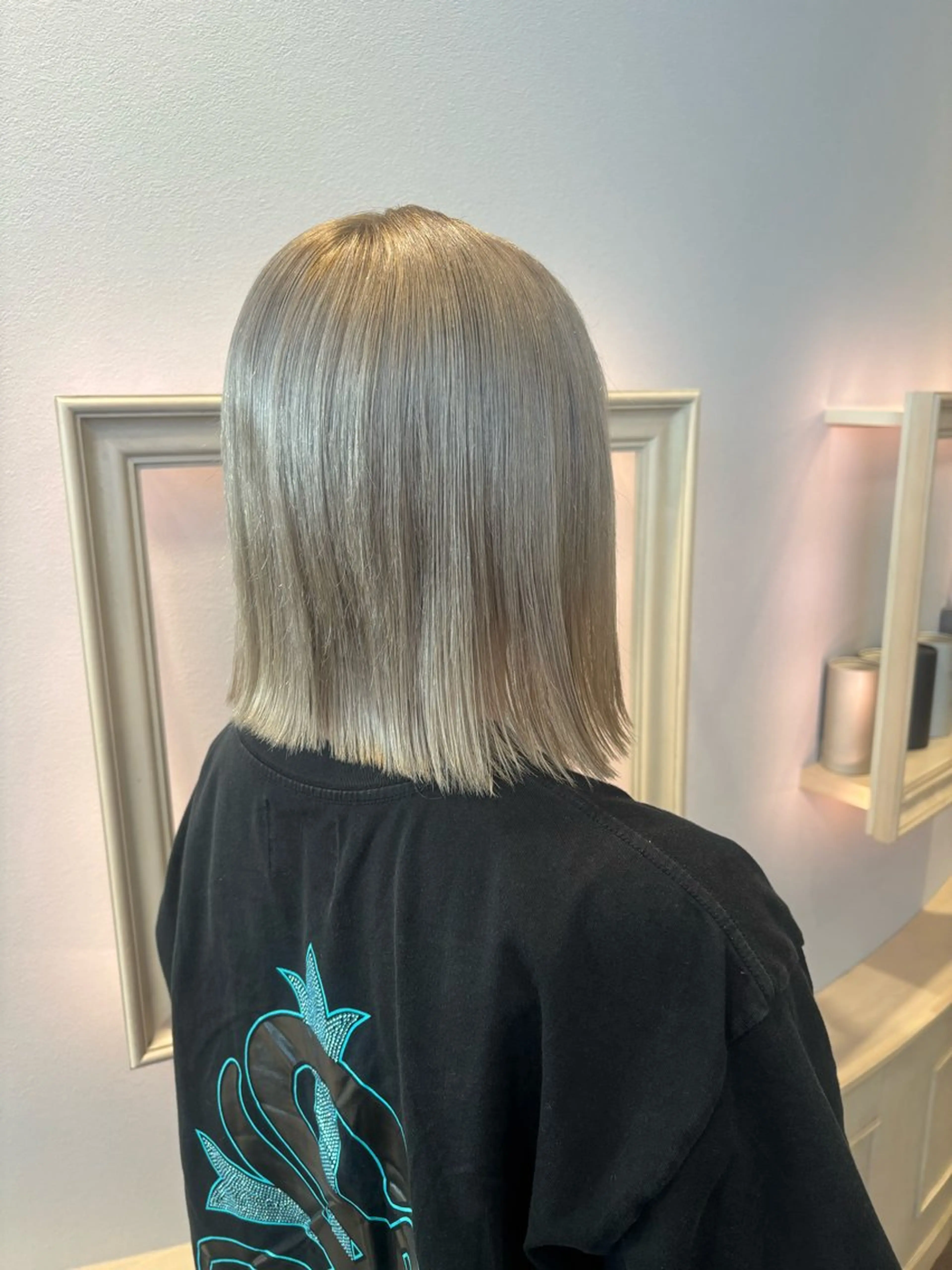 セミロング 羽エクステ/シール エクステ/横浜駅5分のヘアスタイル