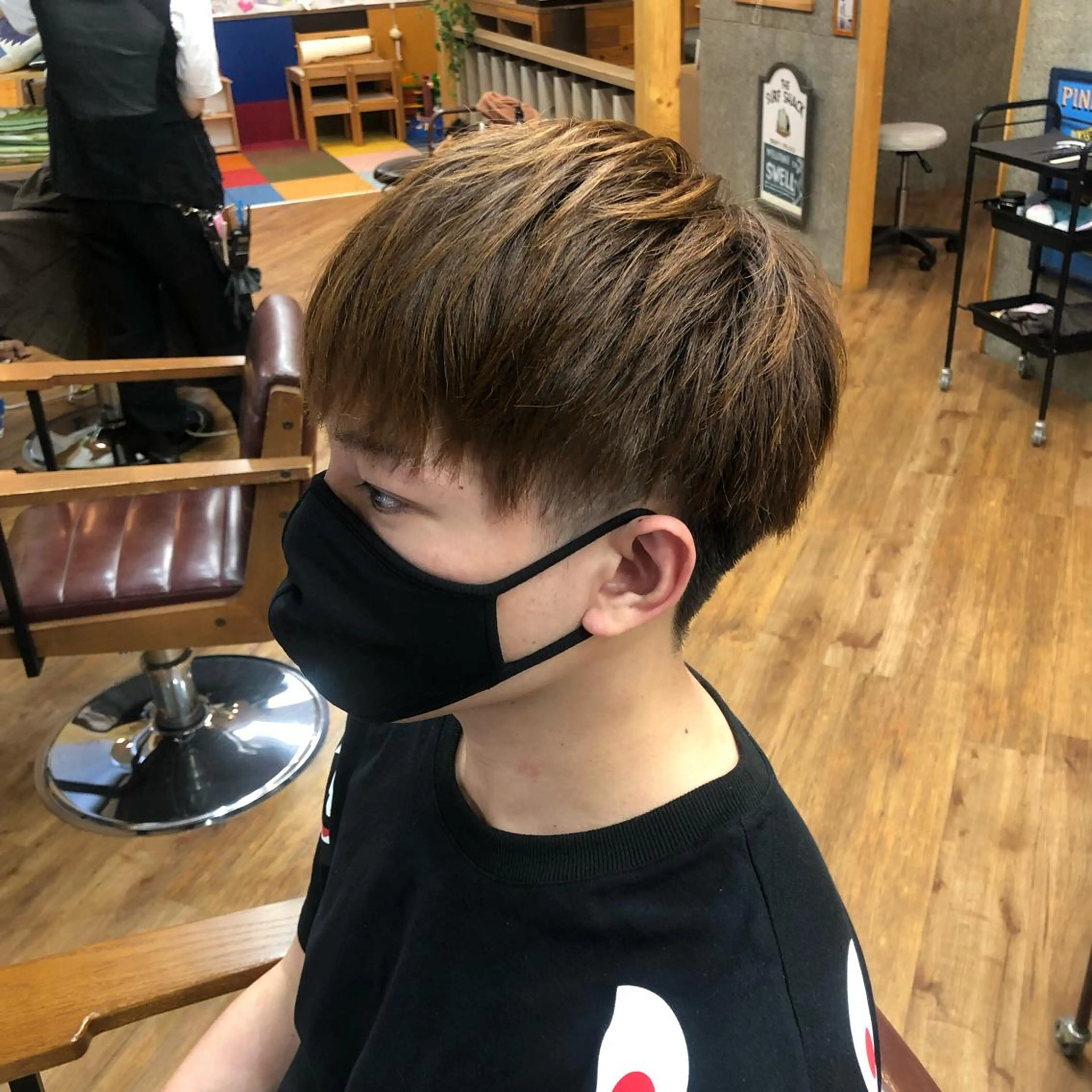 カラー 中村 彪我のヘアスタイル
