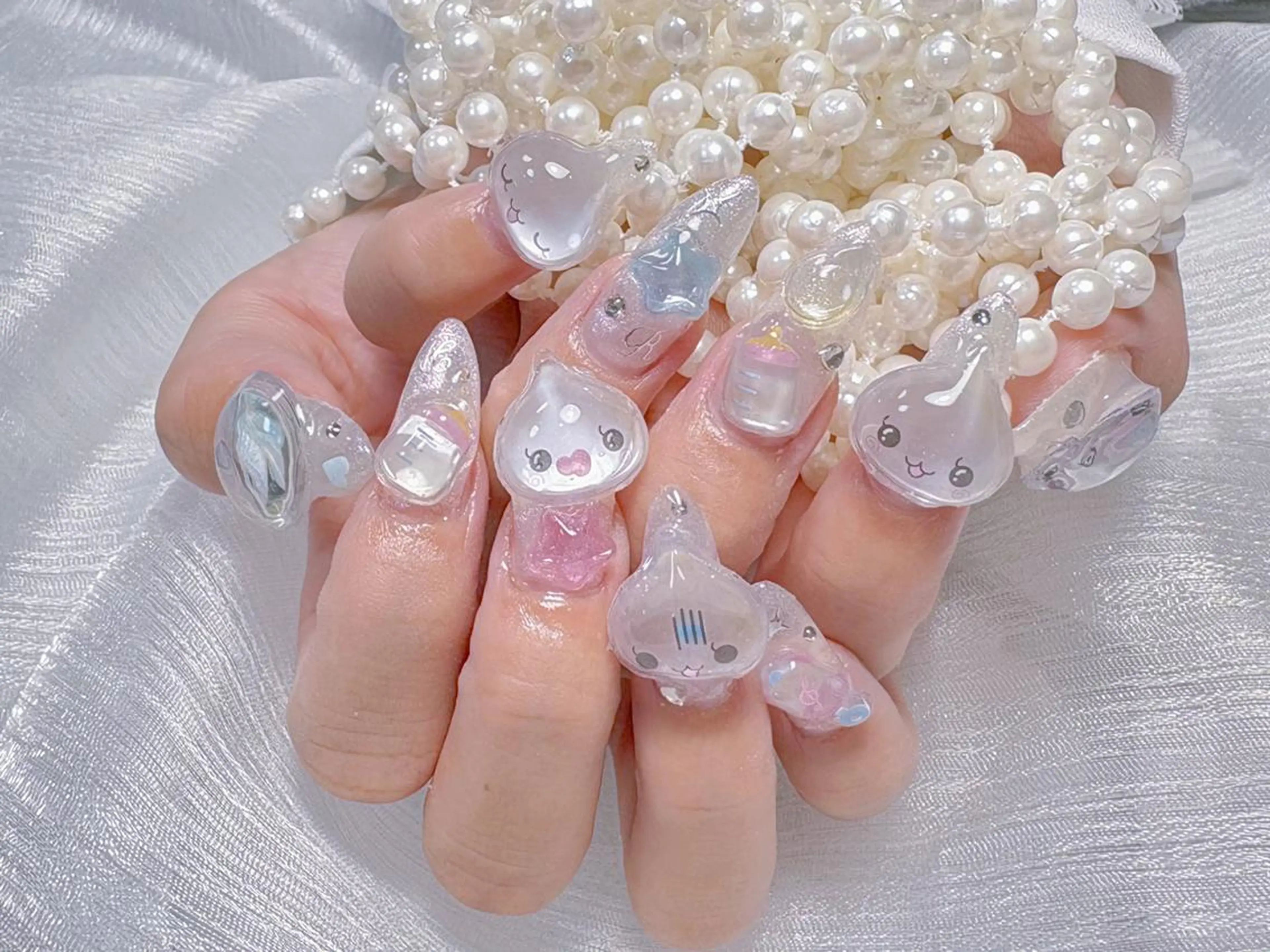 ネイル 🐳彩羽チップ 長さだし専門🐳のネイルデザイン