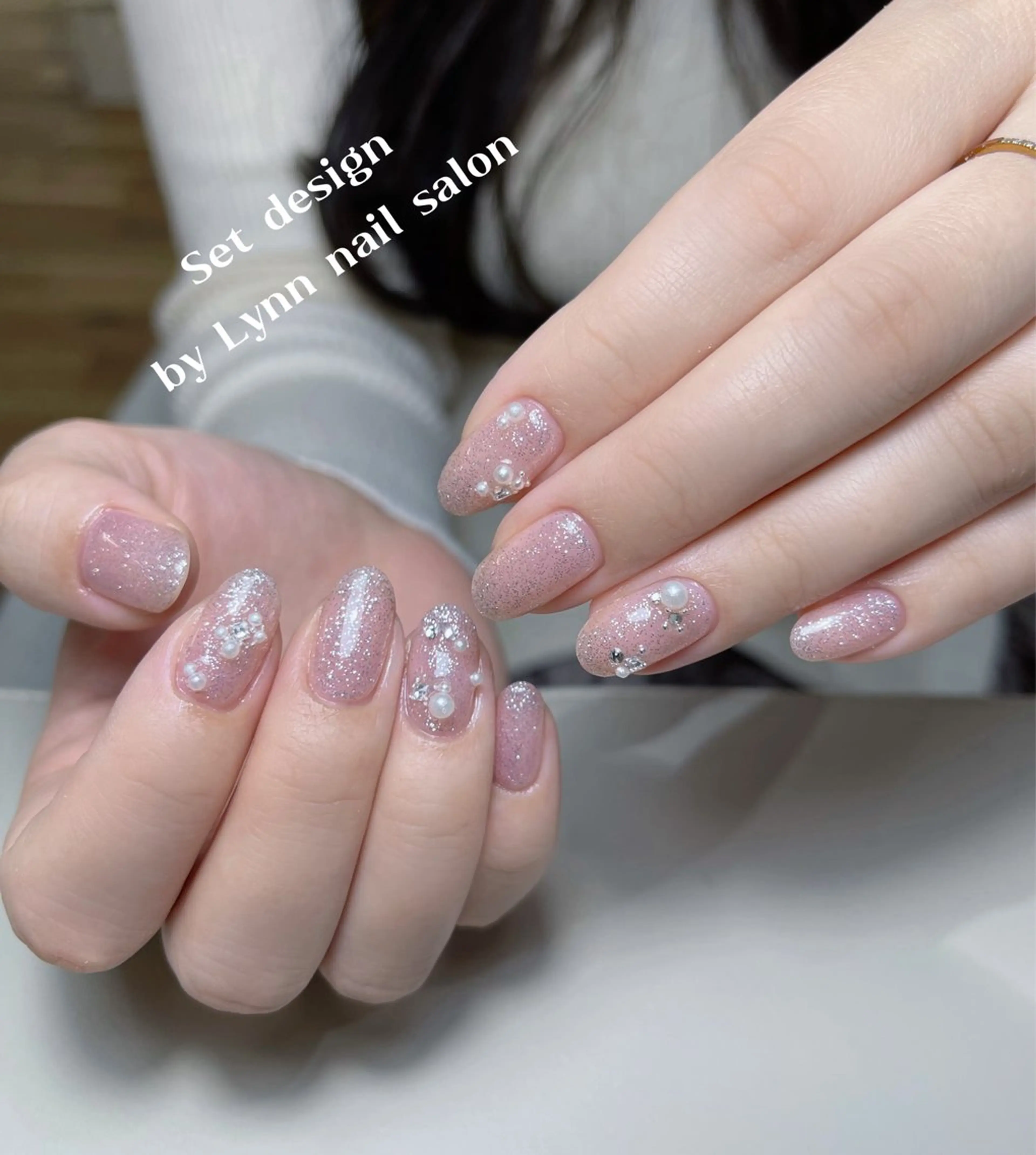 ネイル シンプルネイル ハンドネイル Lynn nail 研修のネイルデザイン