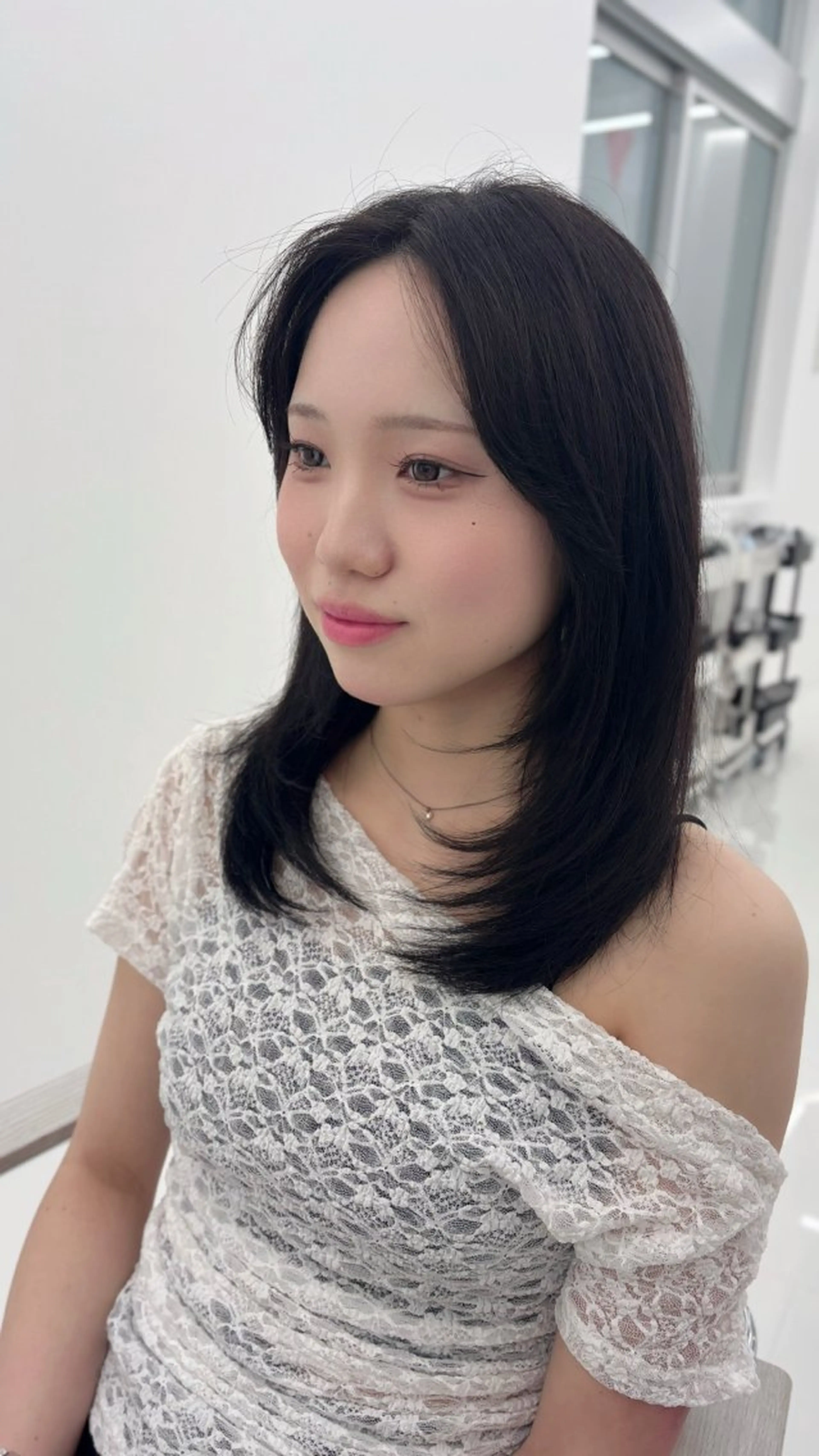 ミディアム カラー レイヤーカット COAPLUS所属・韓国/レイヤー/ 前髪/Asamiのヘアスタイル