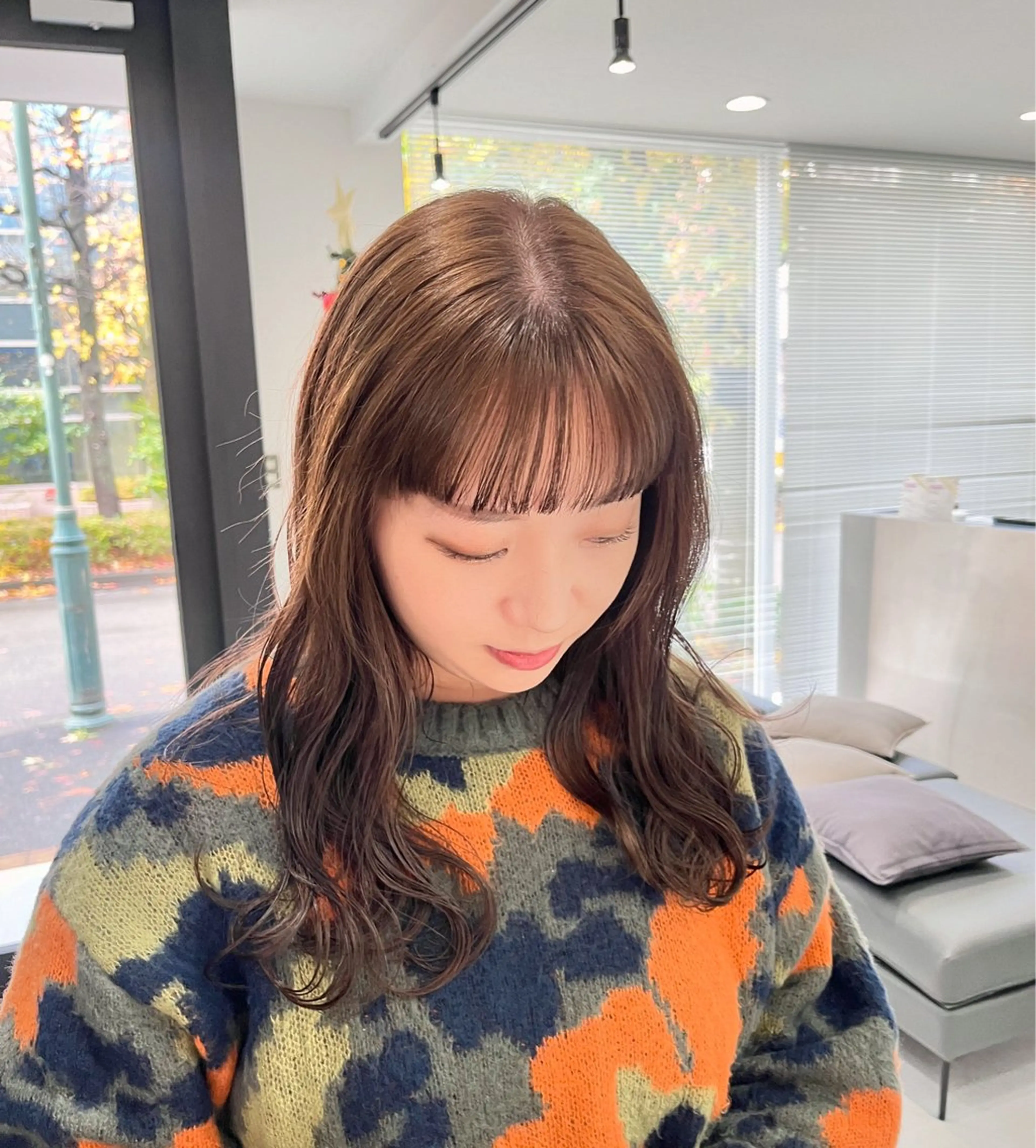 カラー ブリーチ ダブルカラー ブリーチなしカラー ベージュカラー/ 新潟/万代/なお🎀のヘアスタイル