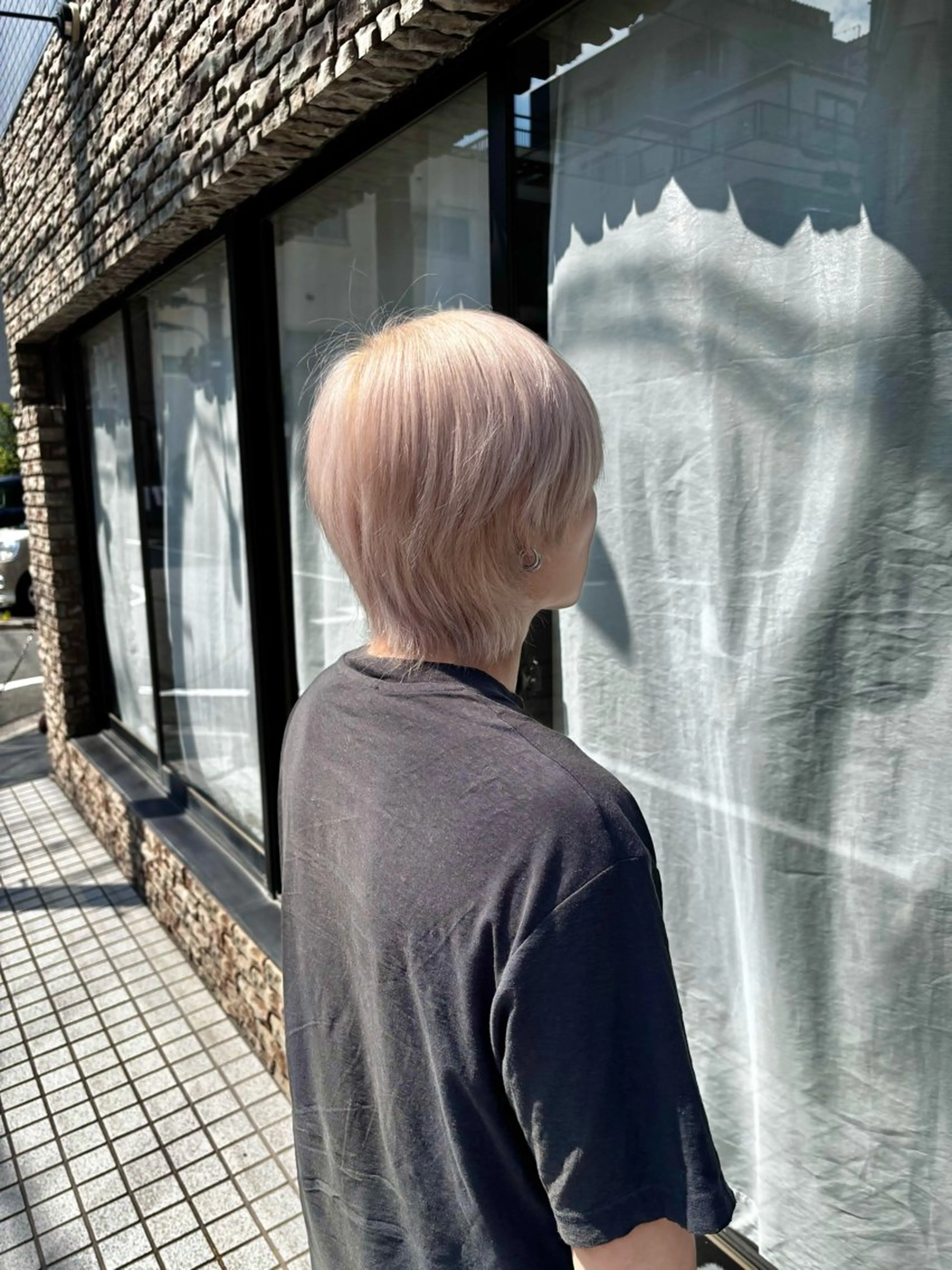 ショート カラー ベージュカラー ホワイトベージュ ヘアカラー 🍒サクラ🍒 /透明感カラー/艶髪のヘアスタイル
