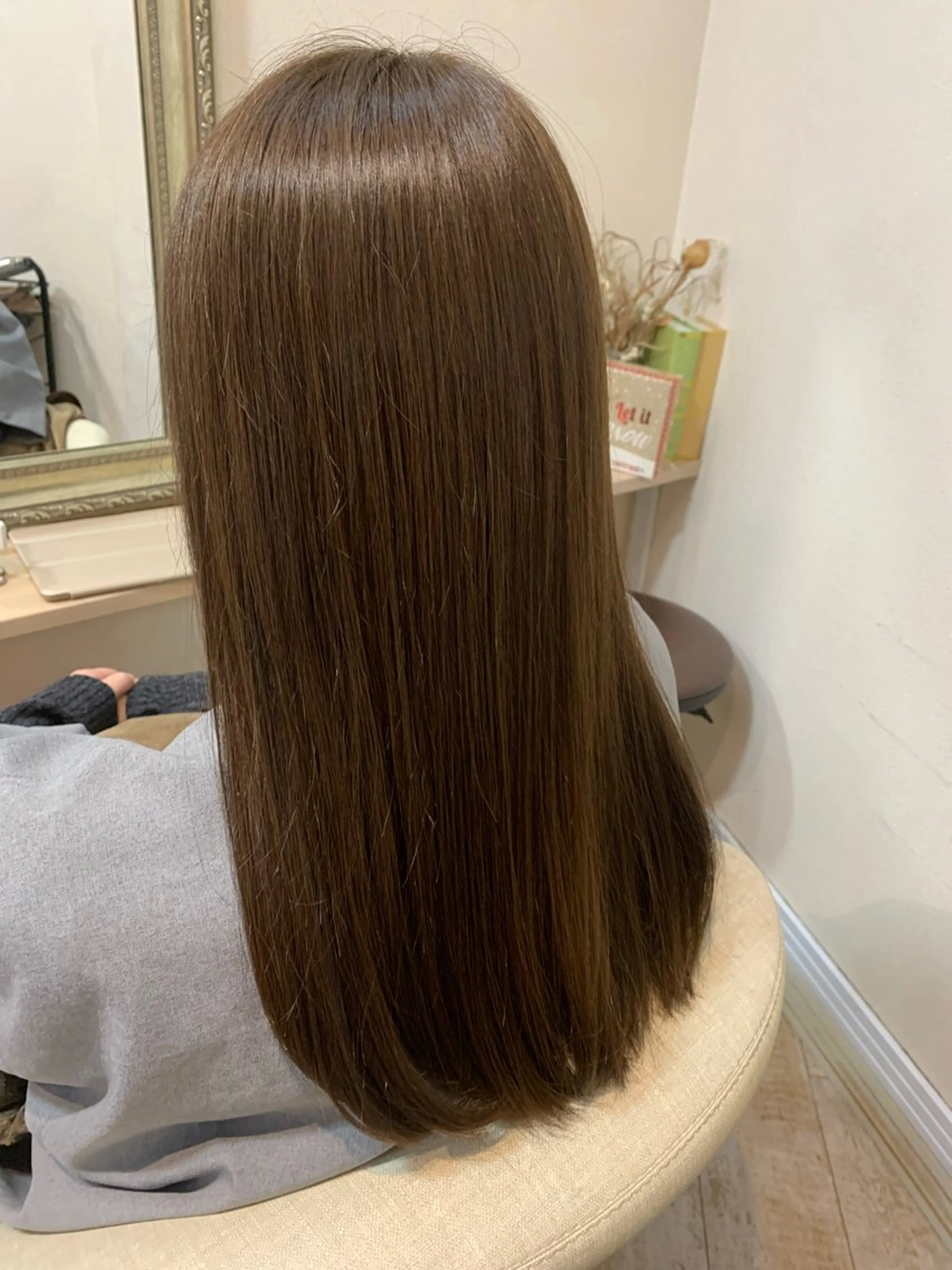 ロング カラー 縮毛矯正 山本 優音のヘアスタイル