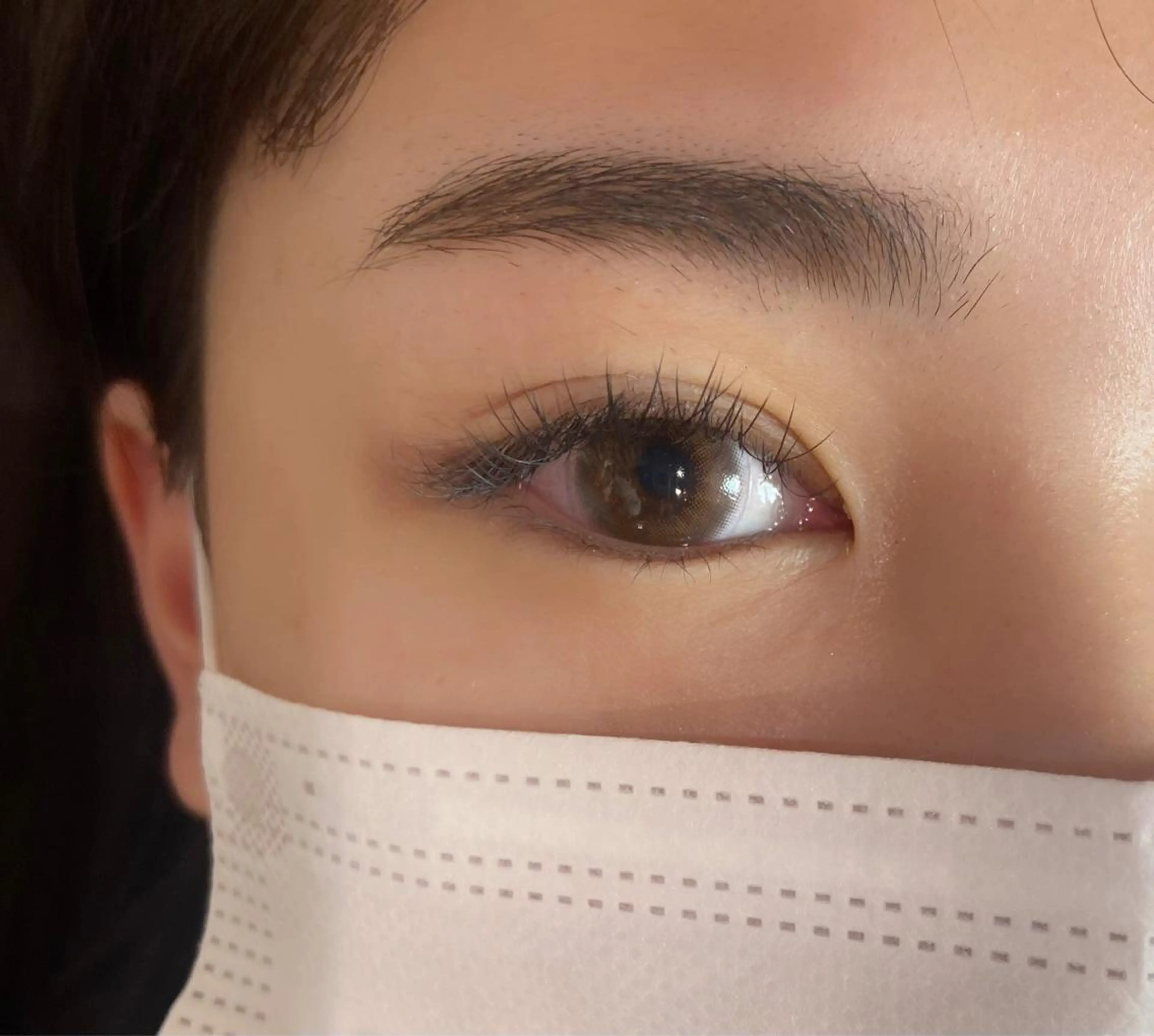 マツエク・マツパ フラットラッシュ white  eye あかりの眉毛・アイブロウイメージ