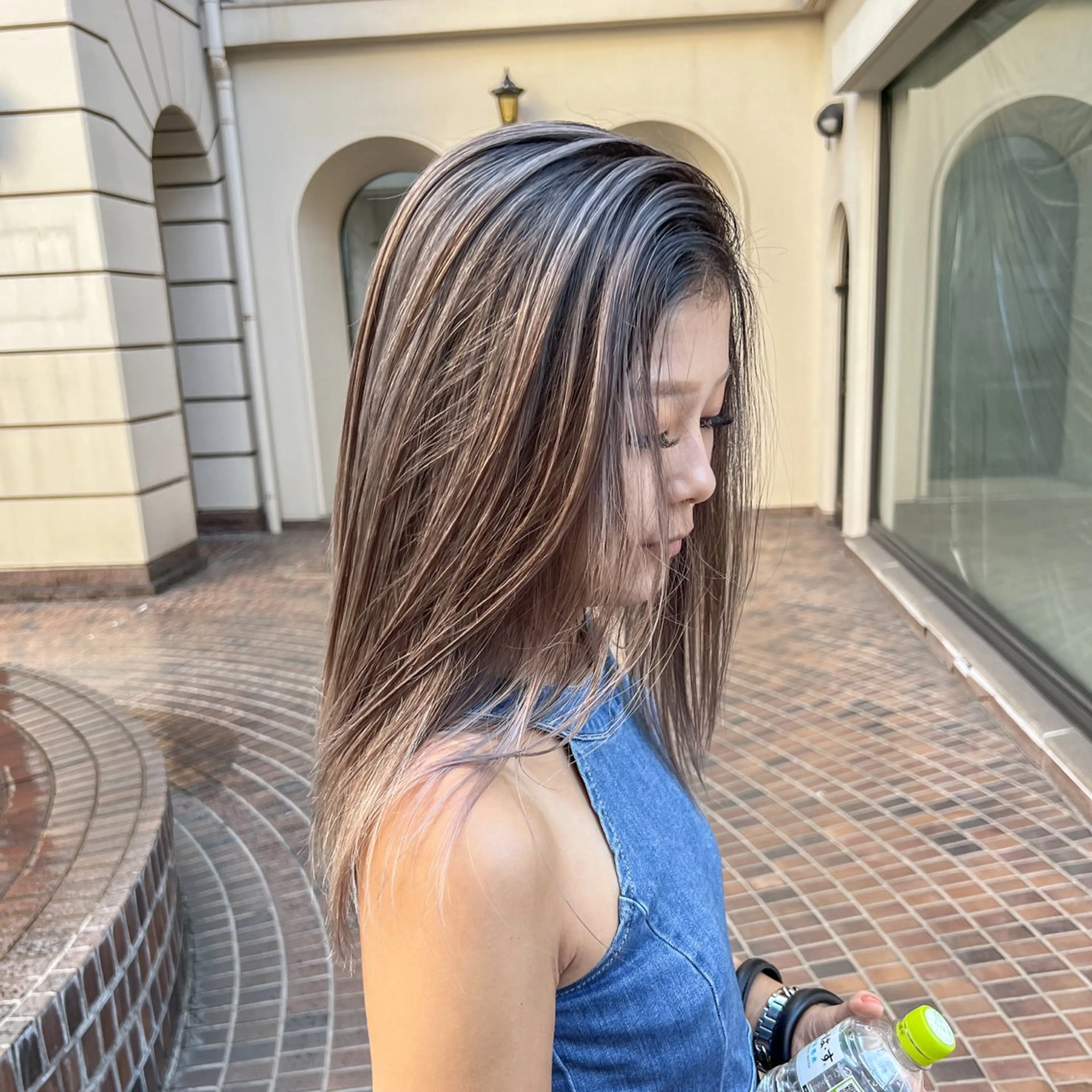 ミディアム カラー カット ヘアカラー トリートメント 海外デザイン🇺🇸 石渡諒太のヘアスタイル