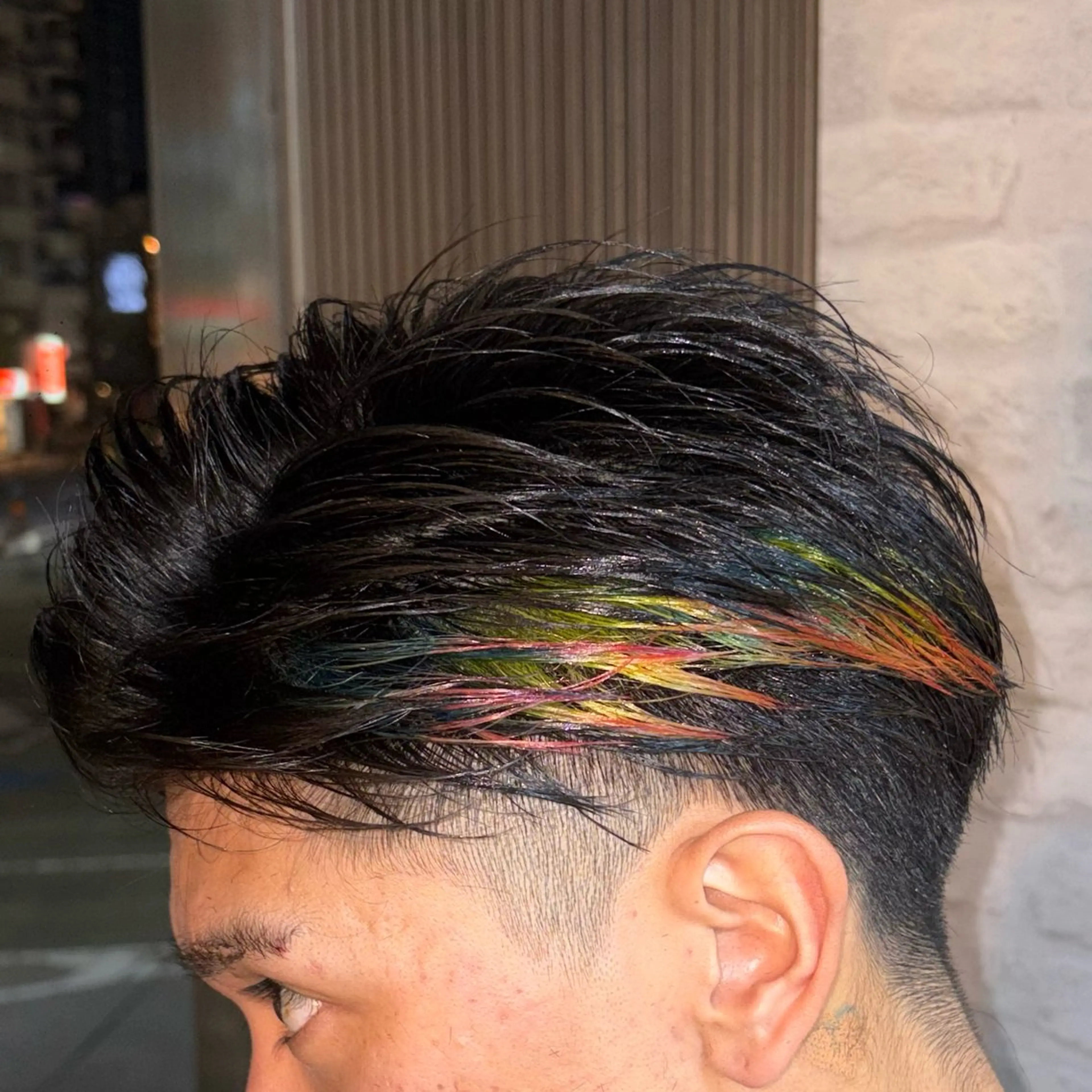 カラー メンズ デザインカラー ヘアカラー WEST OLAND 黒坂佳乃のヘアスタイル