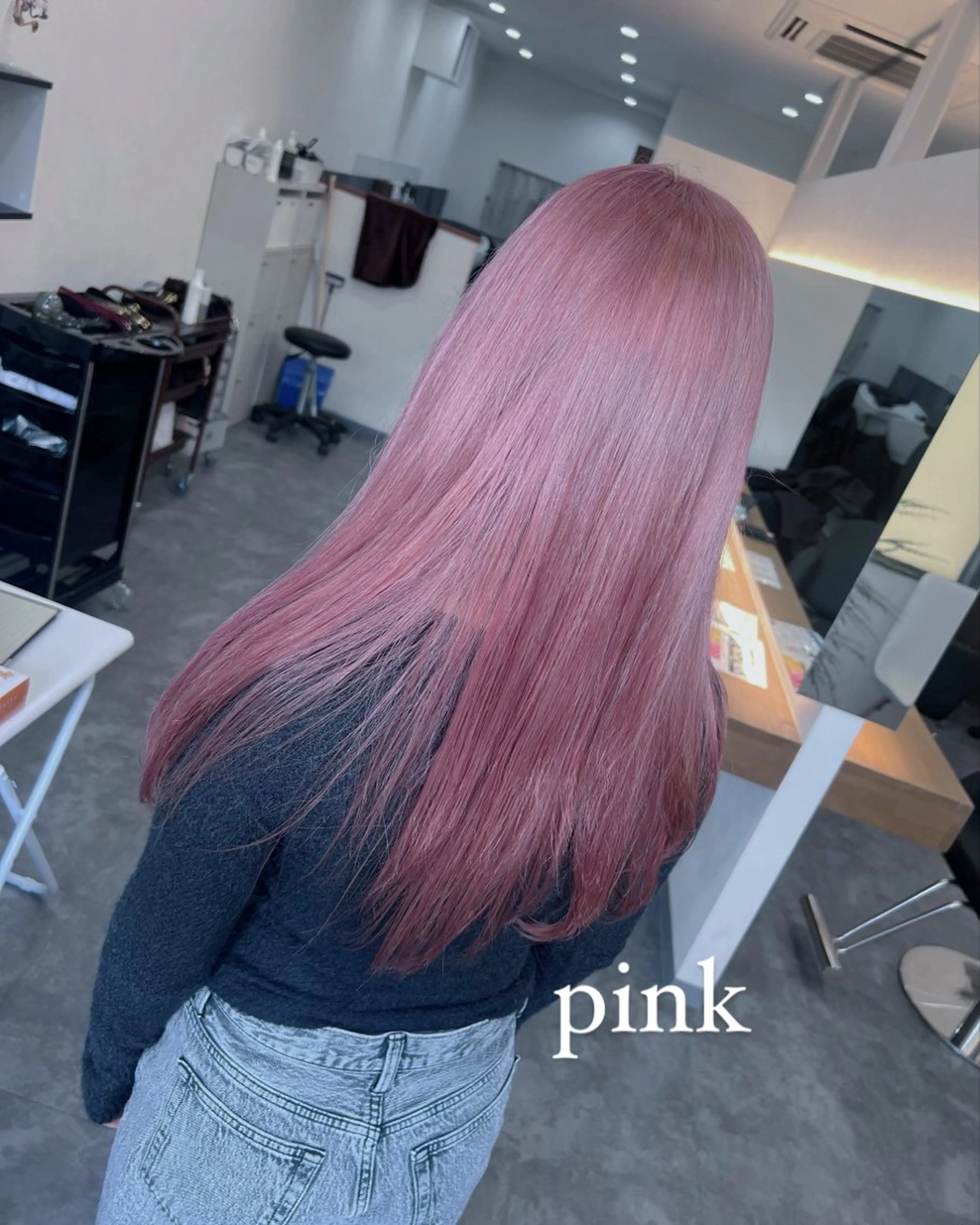 ロング ショートボブ 韓国風カラー ボブ ハイライト 髪質改善 村岡 芽衣のヘアスタイル