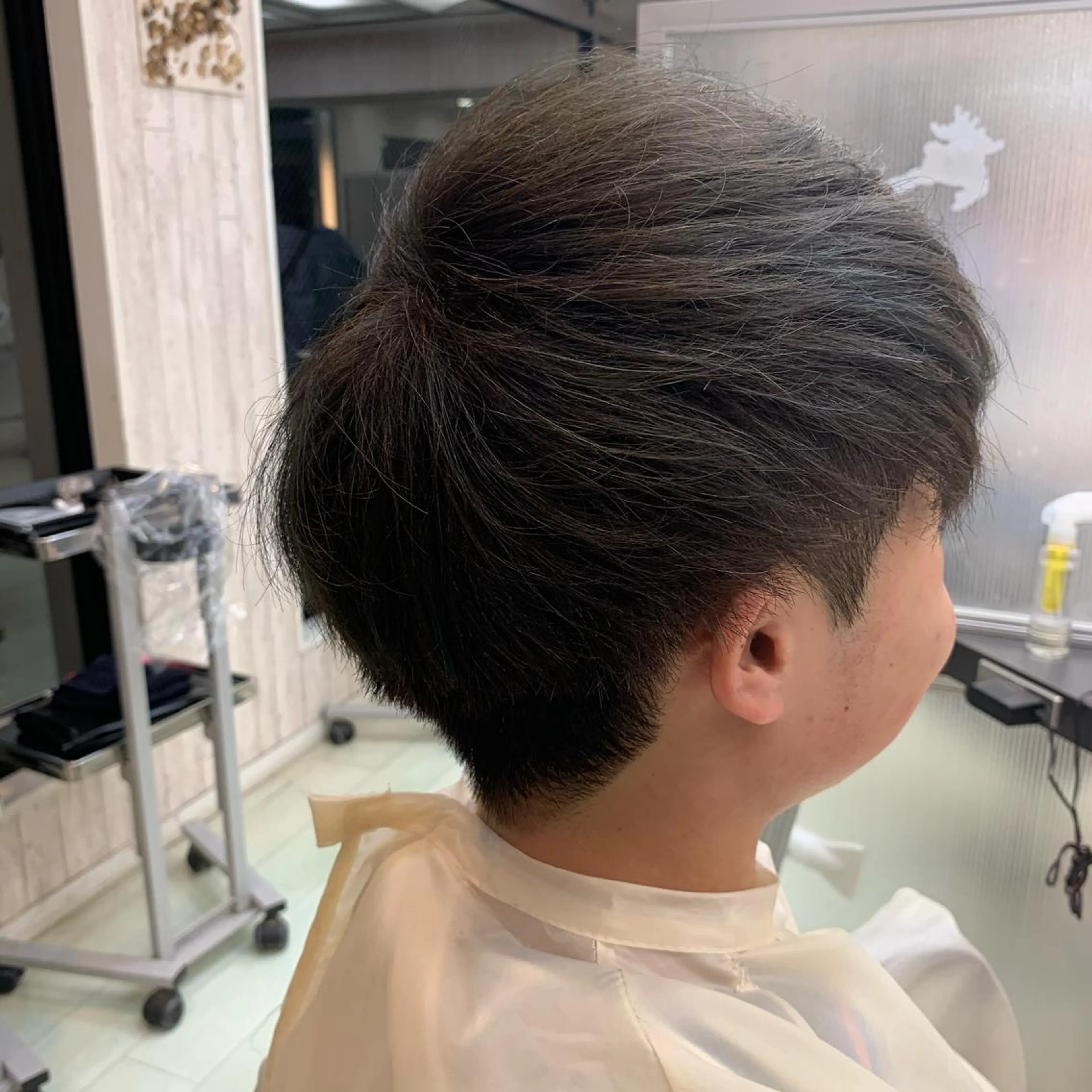 ショート カラー メンズ カット ウスイ ハルカのヘアスタイル