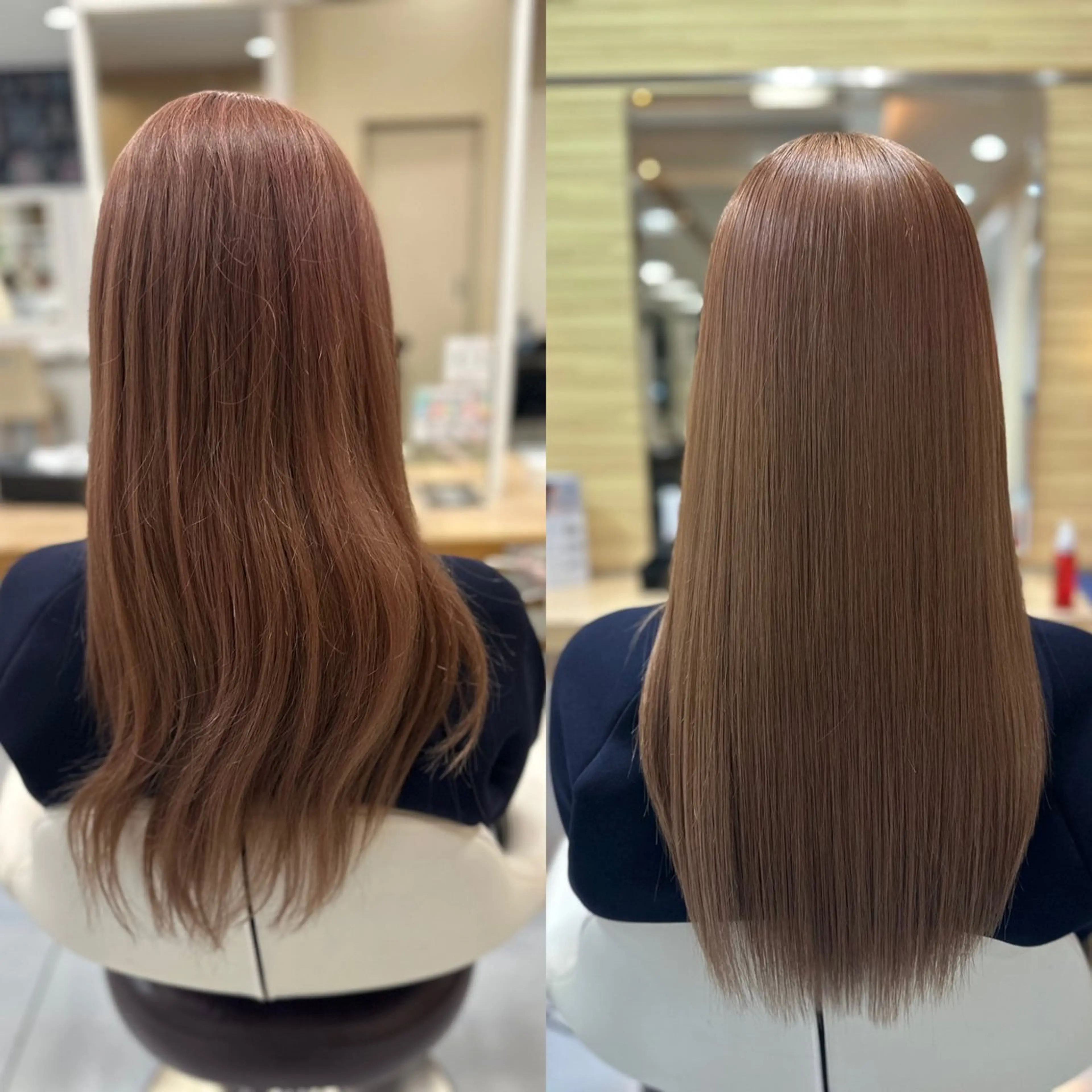 ロング パーマ トリートメント 縮毛矯正 髪質改善/縮毛矯正 /ブリーチ矯正/岡部のヘアスタイル