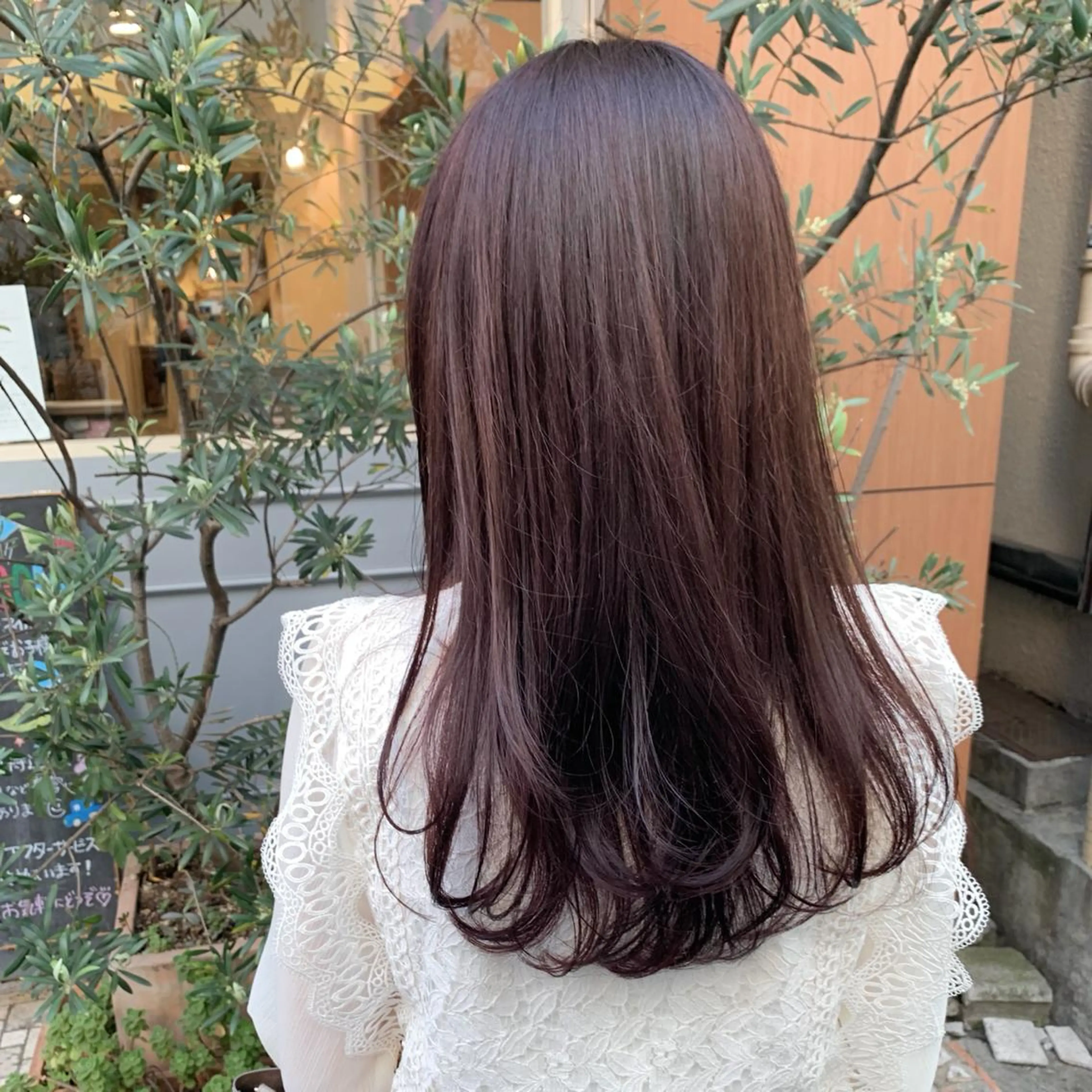 ロング カラー ブラウンカラー 透明感カラー ピンクカラー ピンクブラウン くびれヘア 横浜/レイヤーカット /韓国ヘア/佐藤記正のヘアスタイル