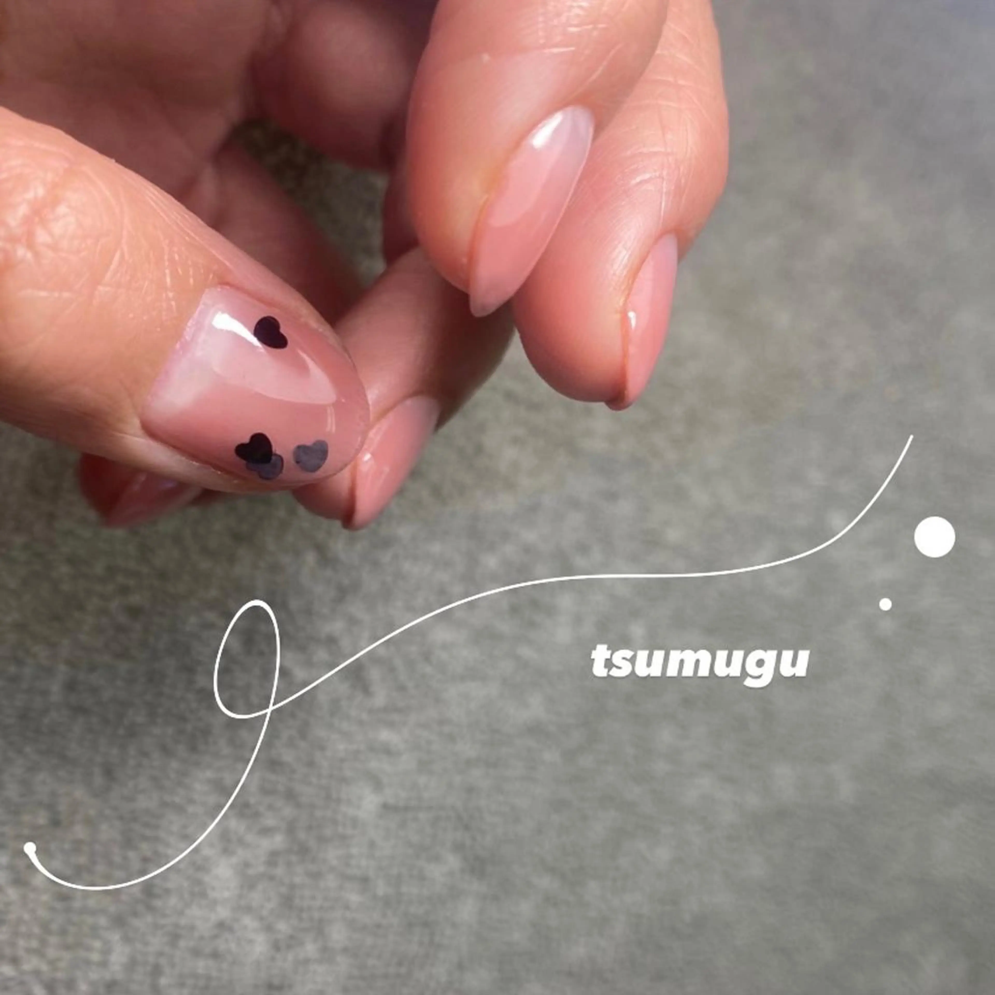 カラー ハンドネイル つむぐ サロンのネイルデザイン