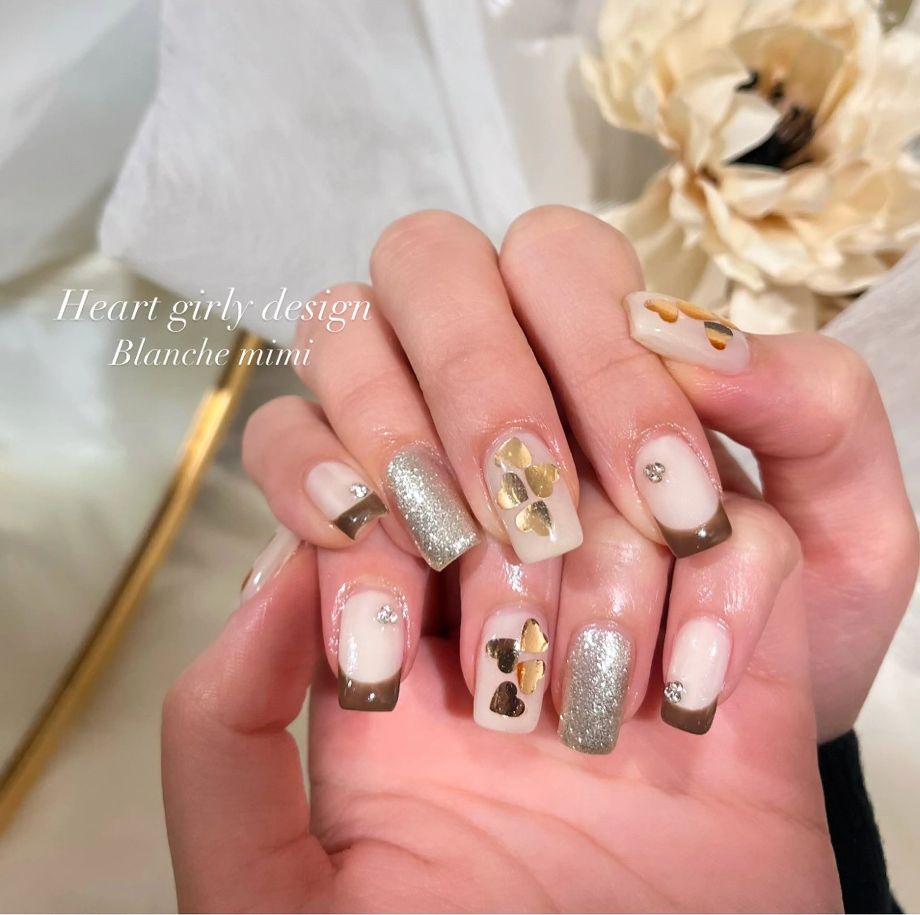 ネイル ハンドネイル Blanche mimi.u_aのネイルデザイン