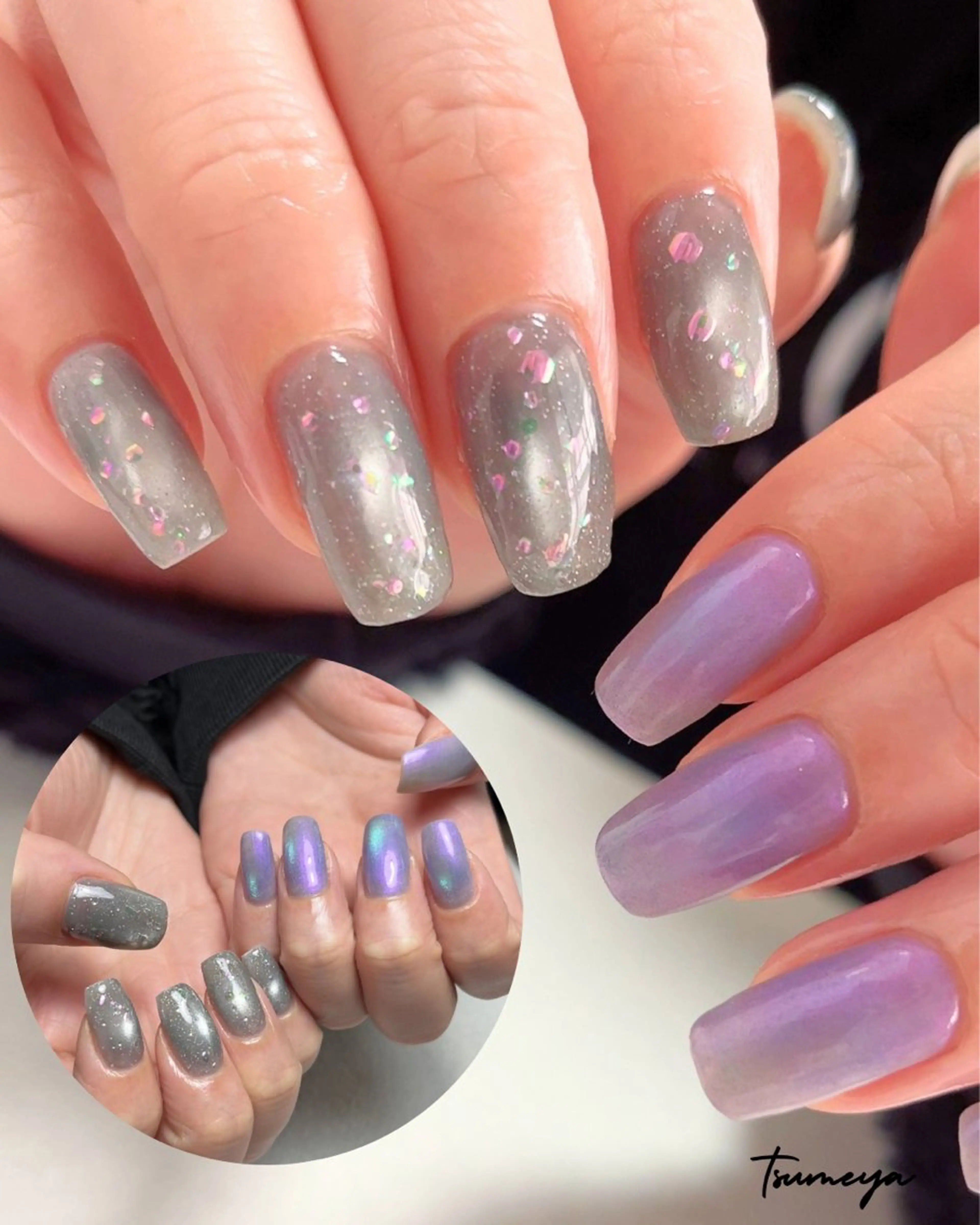 ネイル ハンドネイル tsumeya ゆるかわ手描きネイルのネイルデザイン