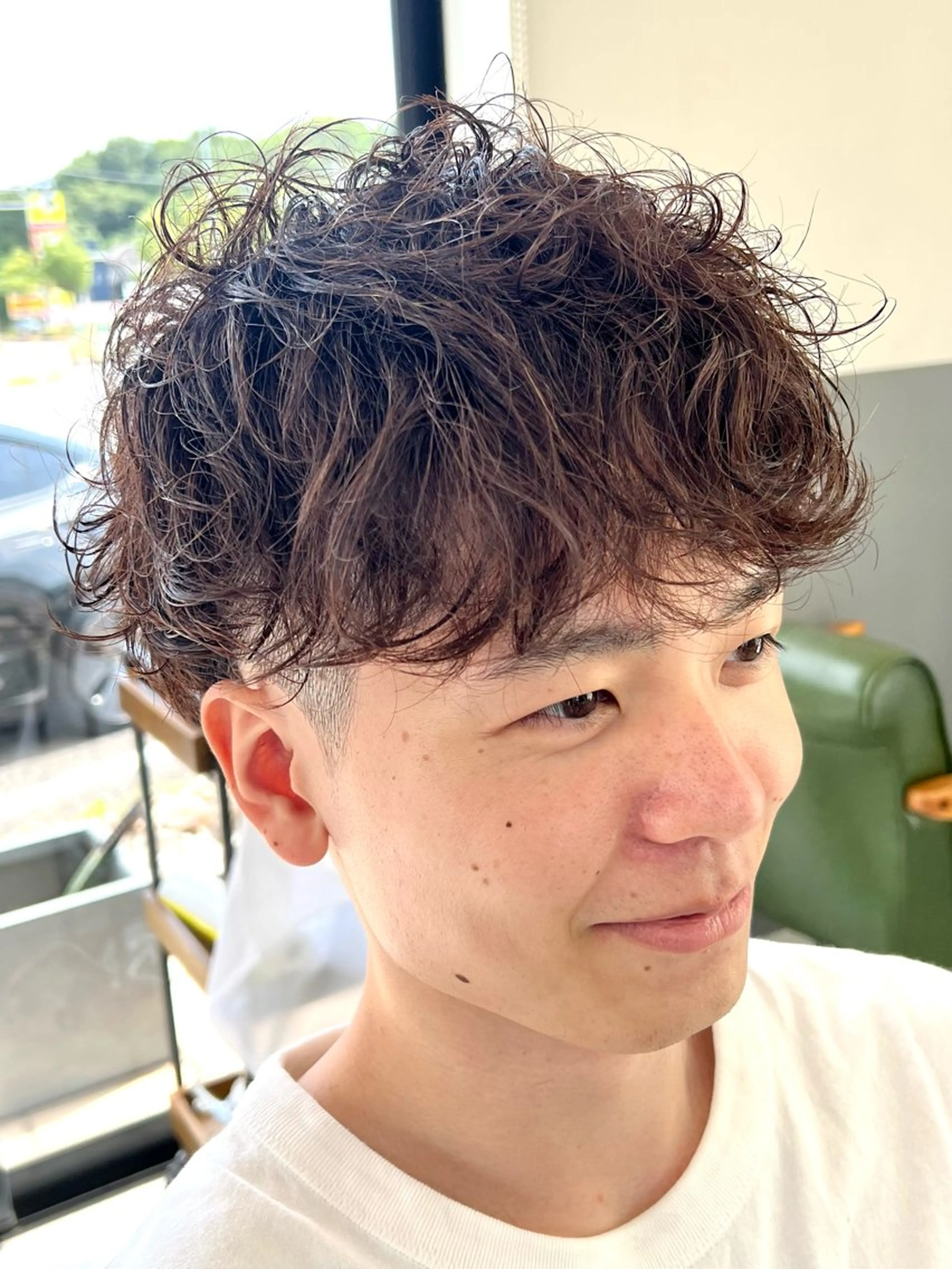 カラー メンズ メンズパーマ 御前 朋也のヘアスタイル