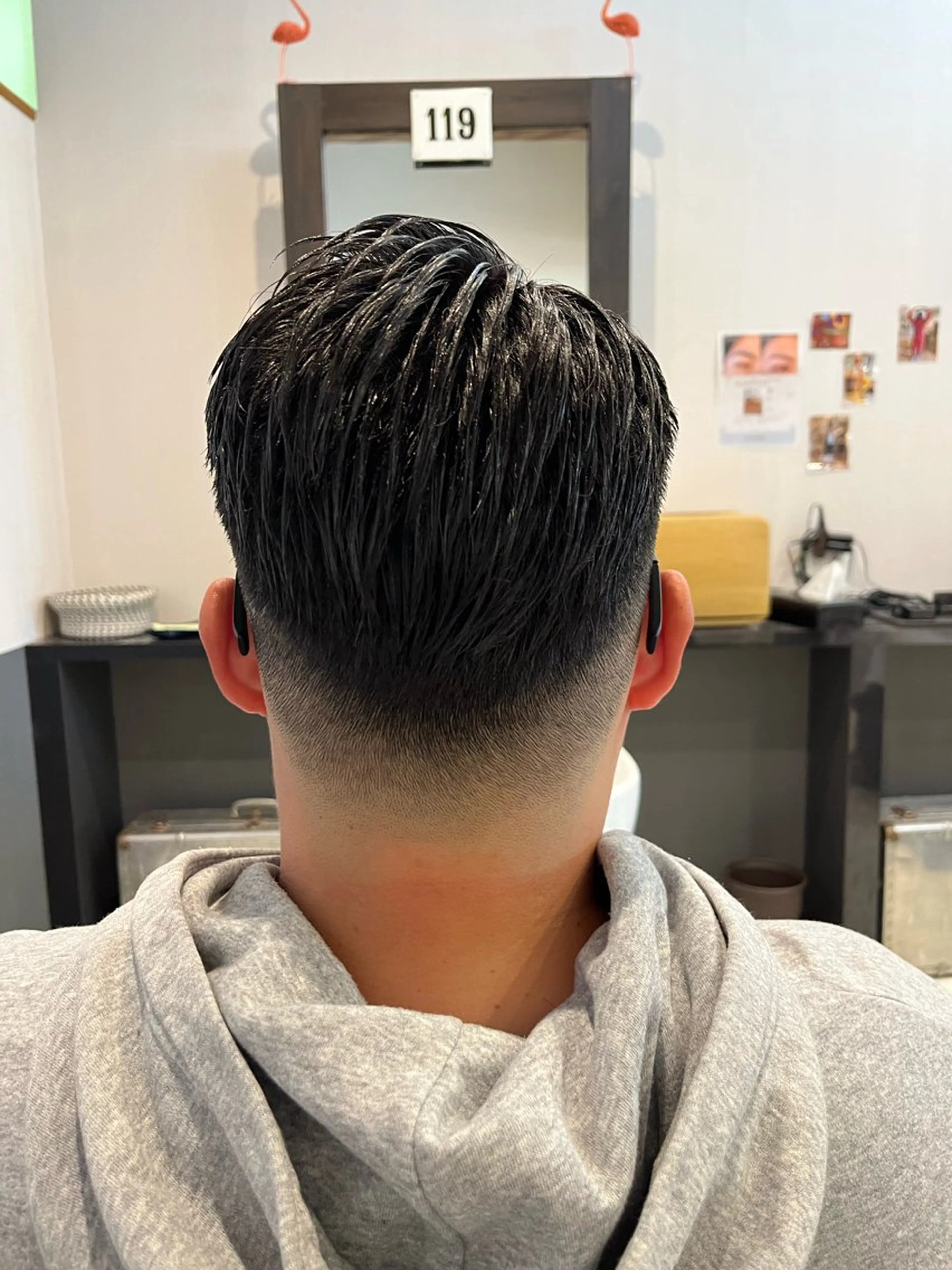 メンズ フェードカット スキンフェード 桂 孝太朗のヘアスタイル