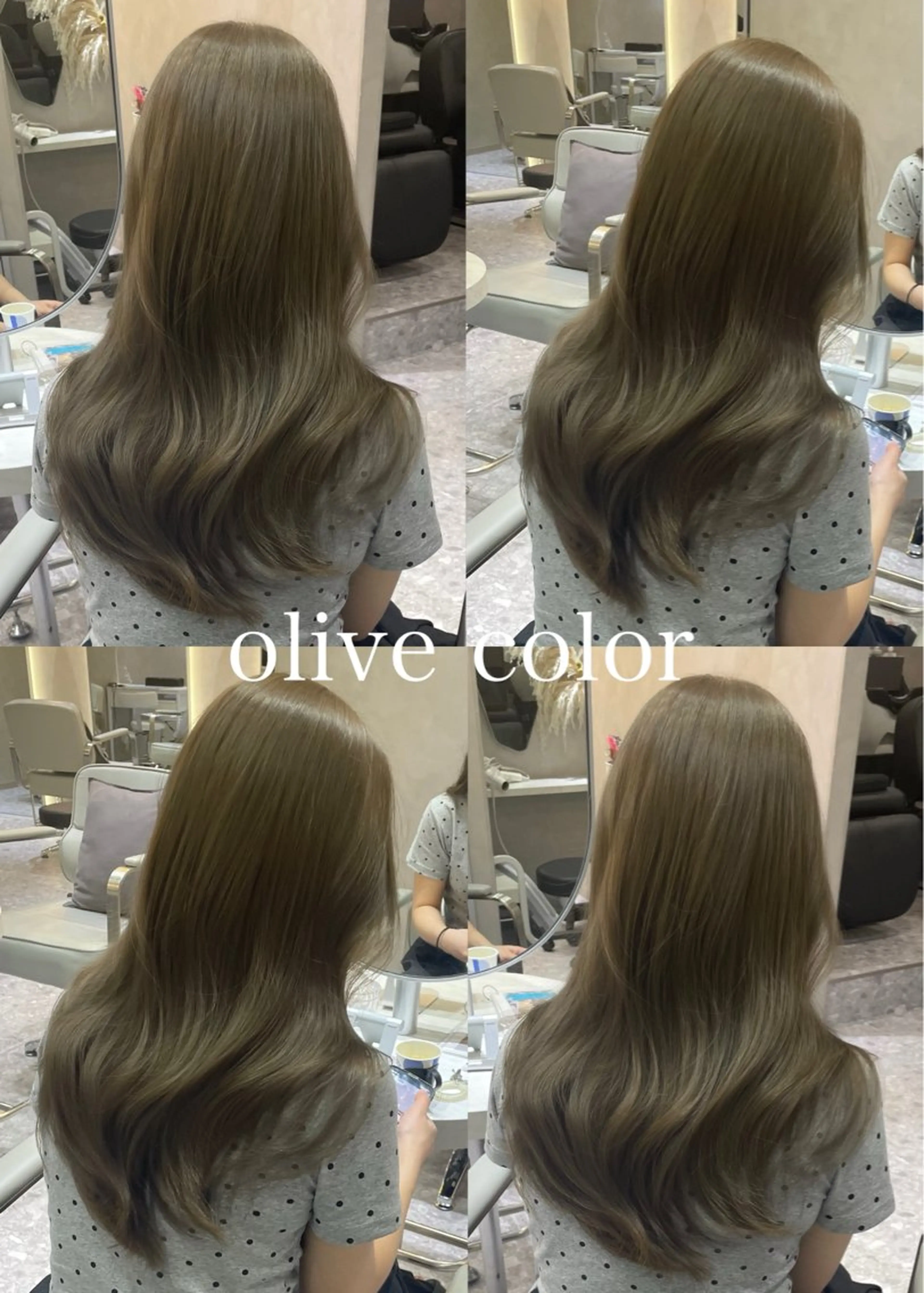 ロング カラー ヘアカラー トリートメント ボブ/透明感カラー/ 赤み消し/miyaのヘアスタイル