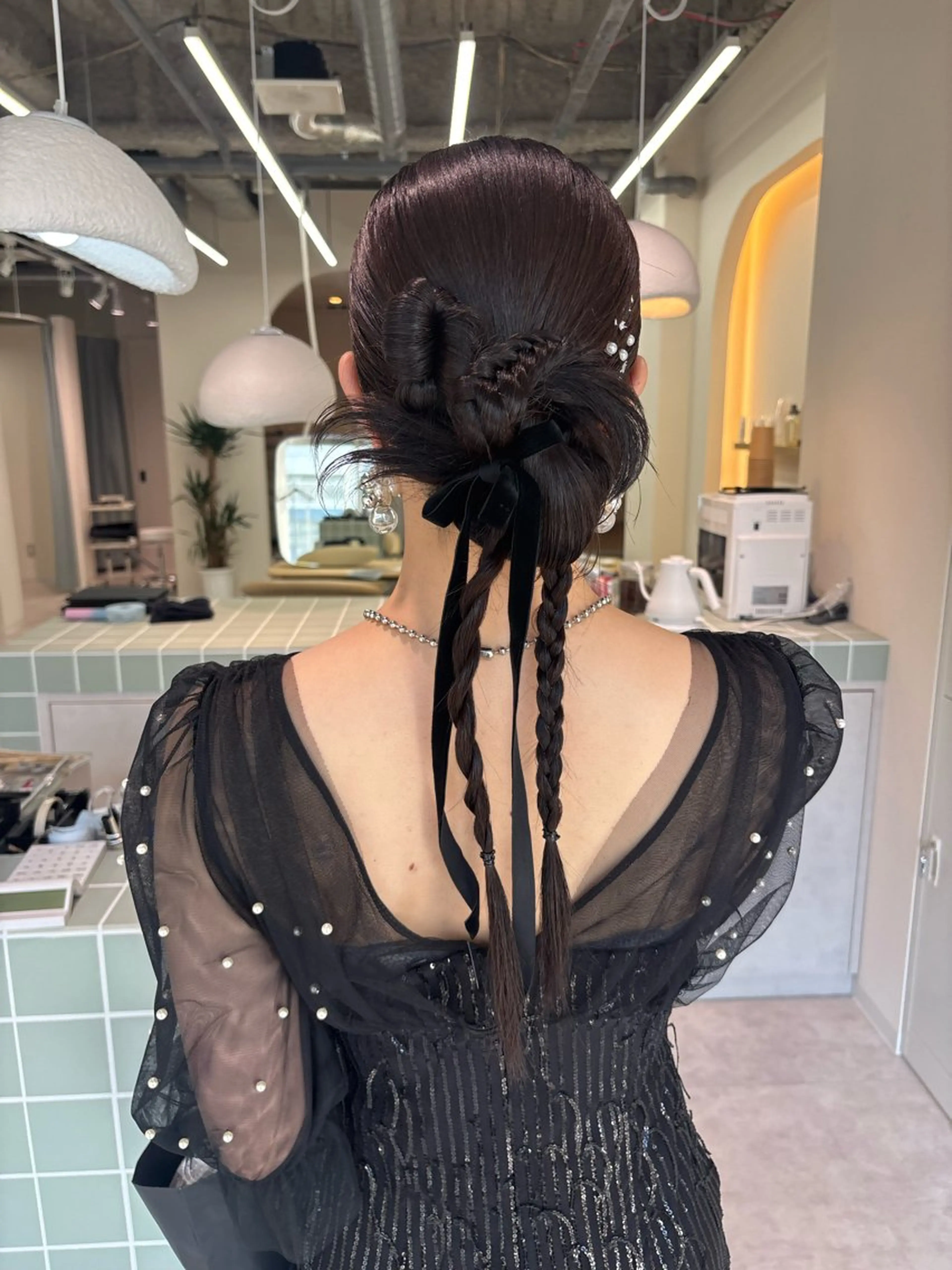 結婚式お呼ばれヘアアレンジ/ヘアセット🩰の写真