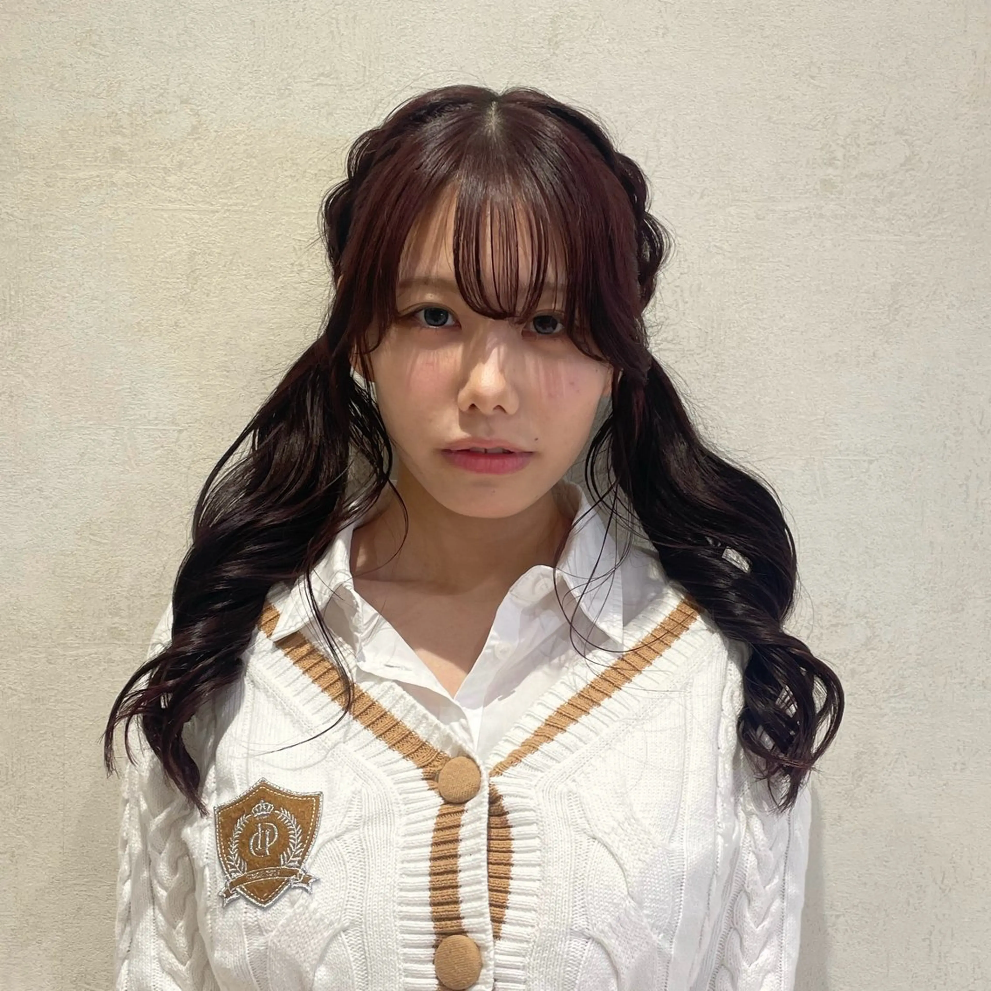 ロング ツインテール ヘアセット ハルカ/暖色カラー/ ダブルカラーのヘアスタイル