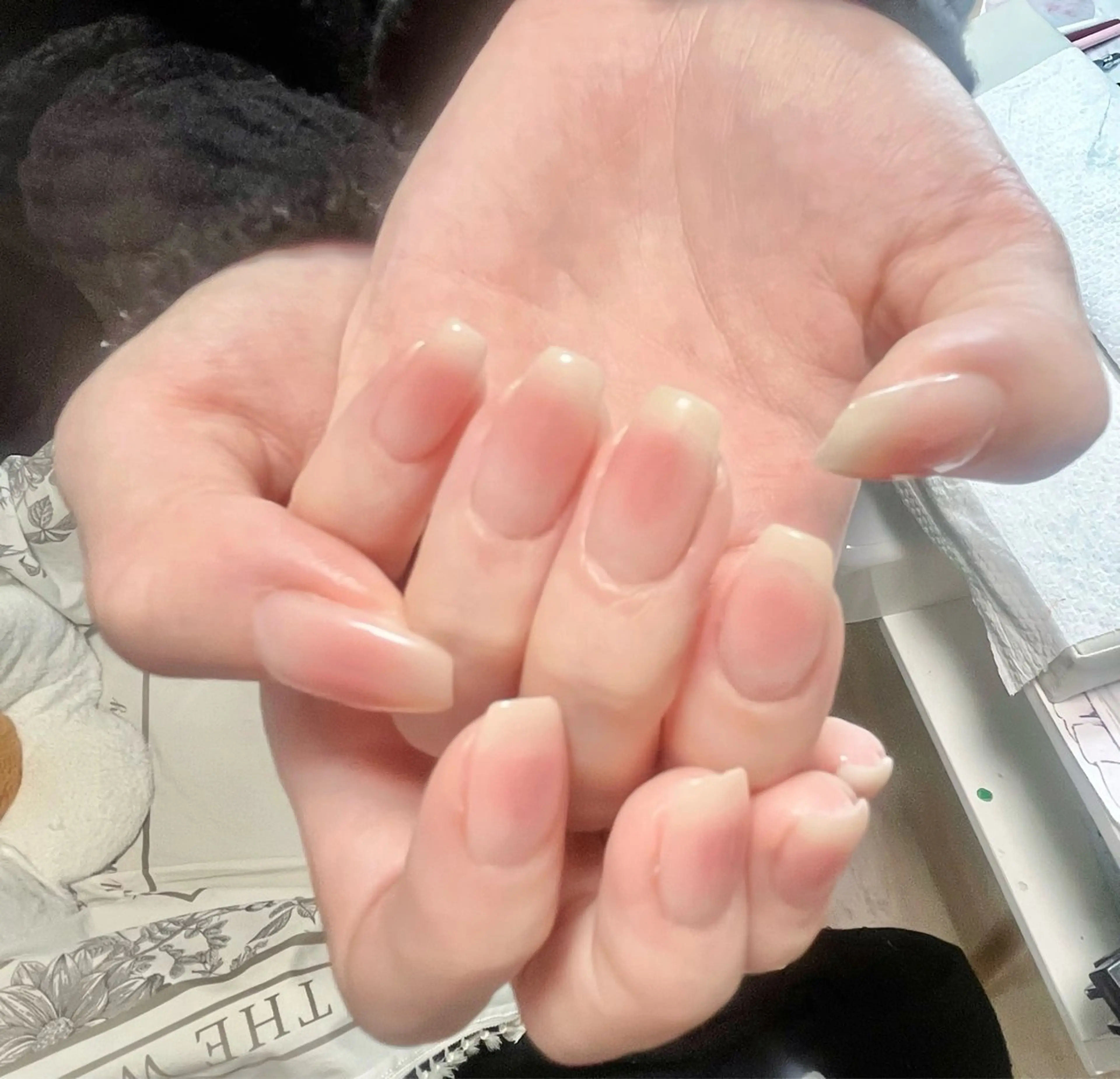 ネイル アートネイル チークネイル 春ネイル 林 夕のネイルデザイン