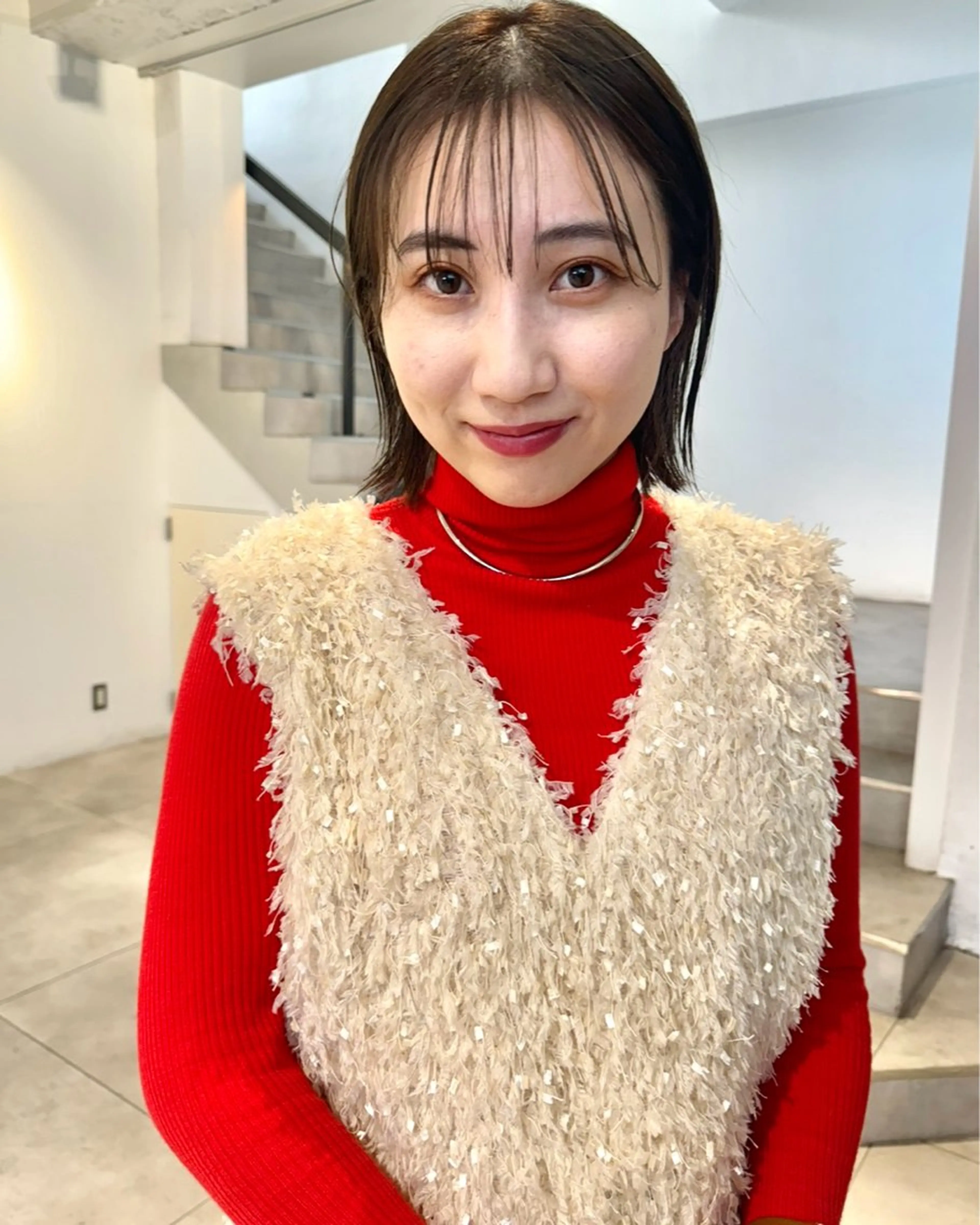 ショート カラー 顔周りカット/透明感 カラー✂️MEIのヘアスタイル