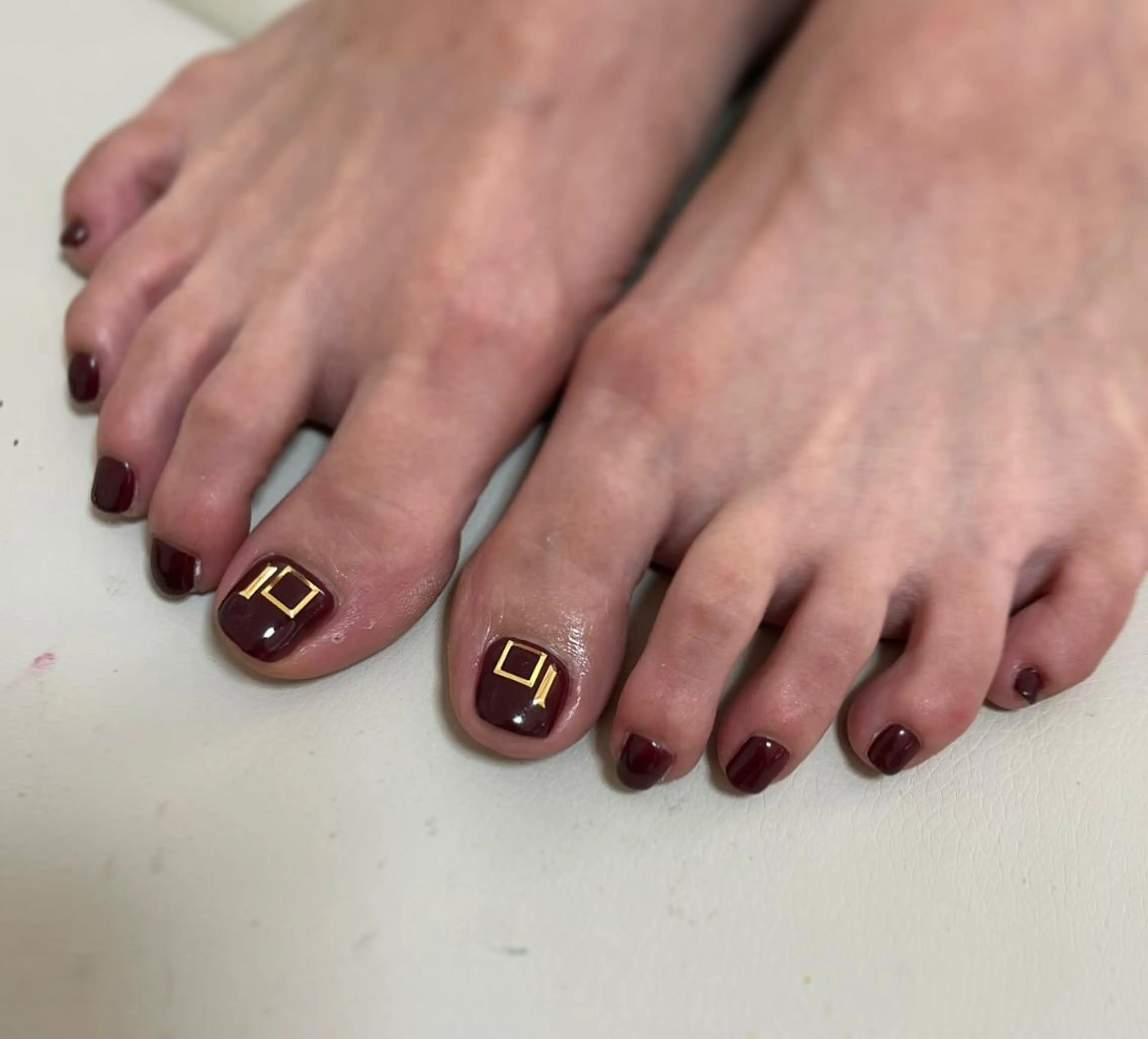 ネイル フットネイル シンプルネイル nail M&Tのネイルデザイン