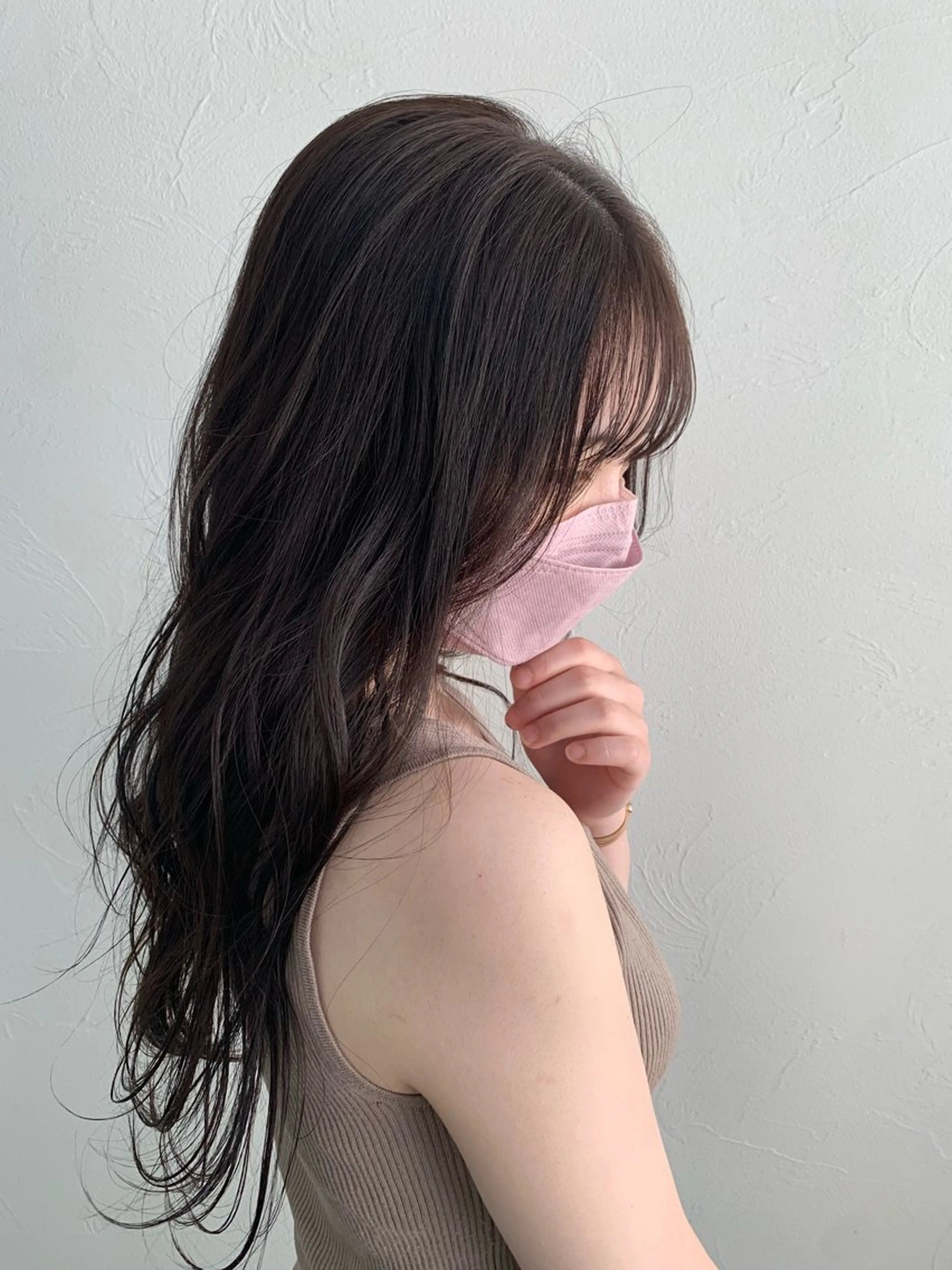 ロング カラー アッシュ アッシュブラウン ブラウンカラー 透明感カラー ♡田口 結彩♡のヘアスタイル