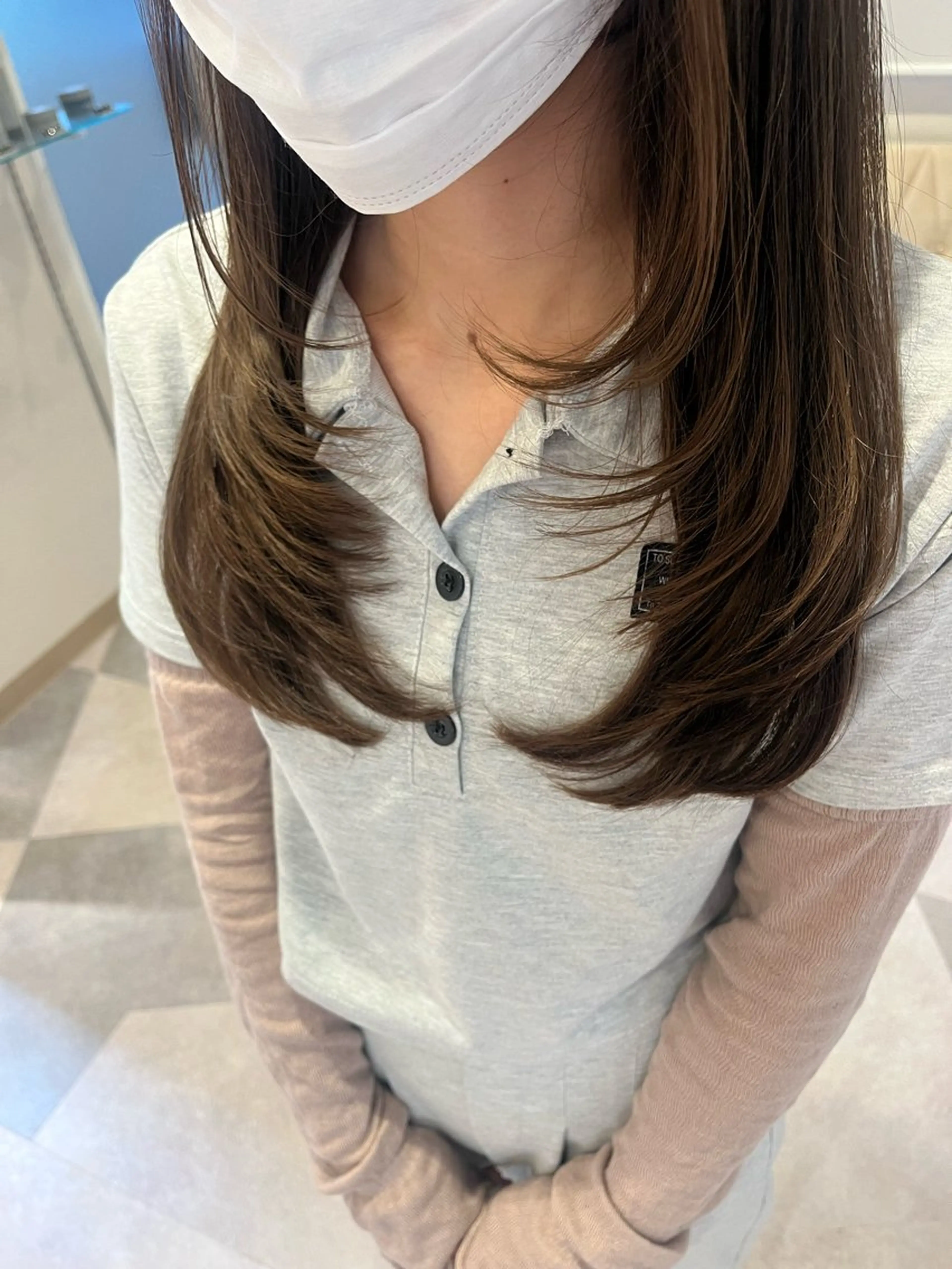 ミディアム レイヤーカット hair design emii.所属・河野 未空のヘアスタイル