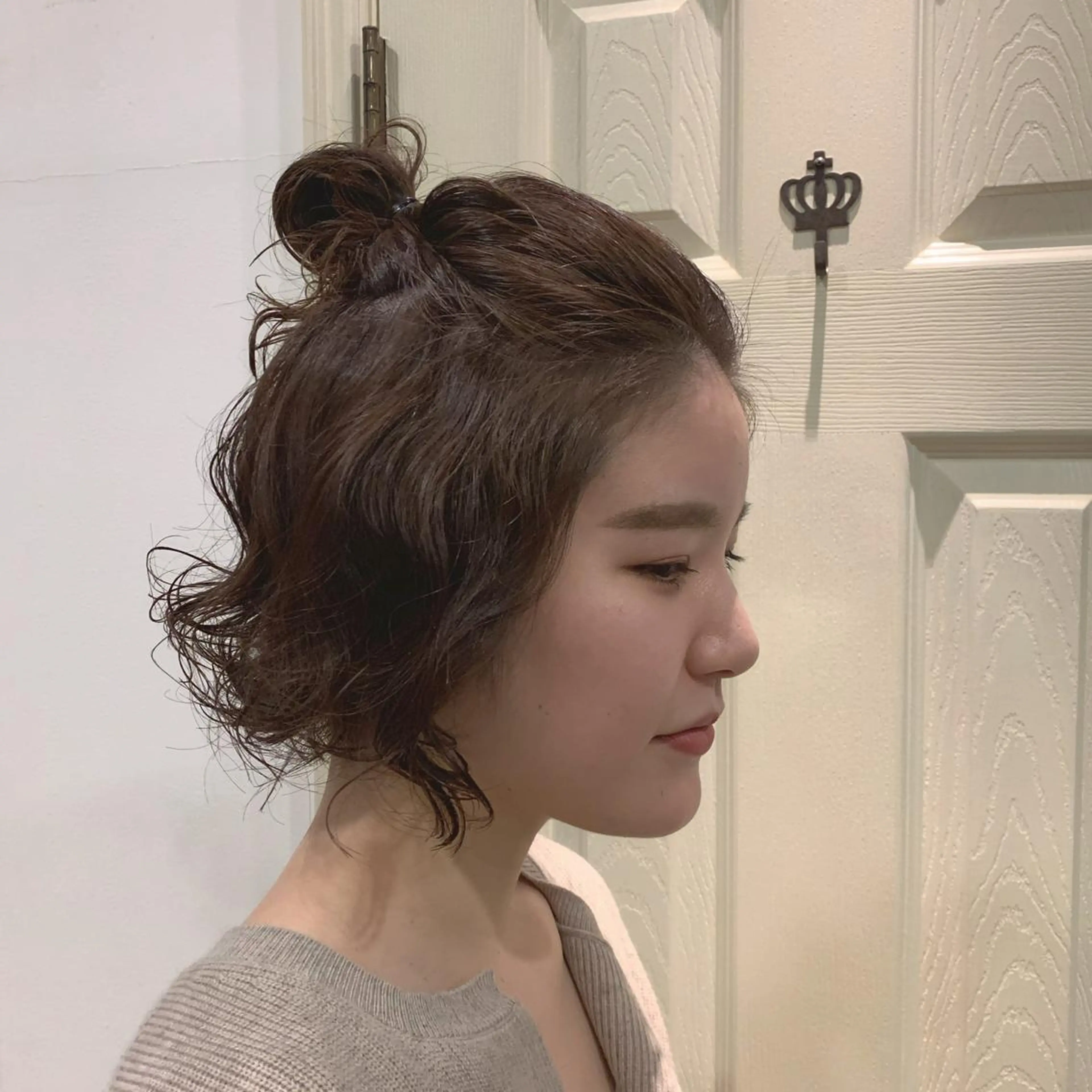 ショート カラー パーマ hub hair レイヤー/透明感のヘアスタイル