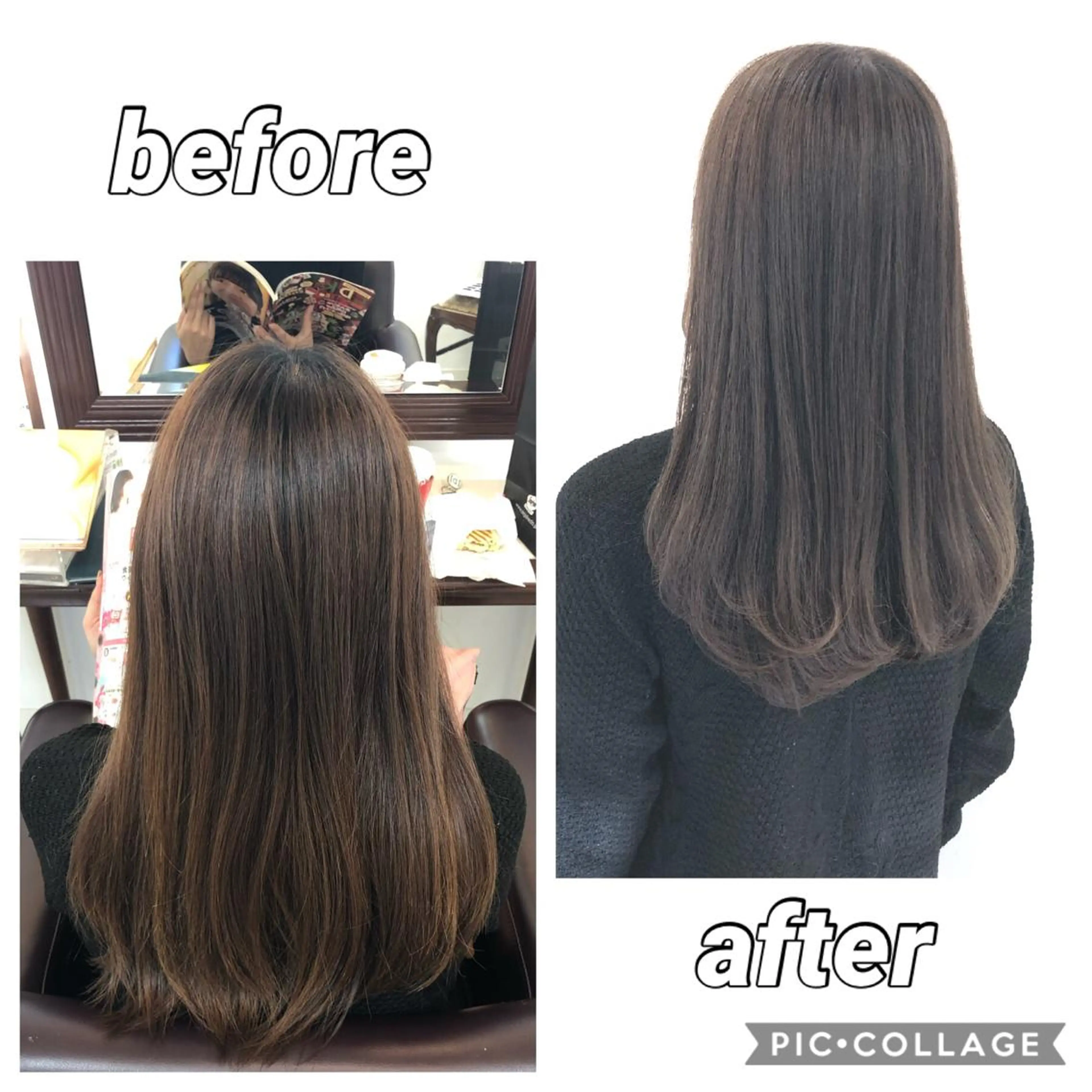 ロング カラー アッシュ 🫧髪質改善×艶髪 🫧根本泰成🫧のヘアスタイル