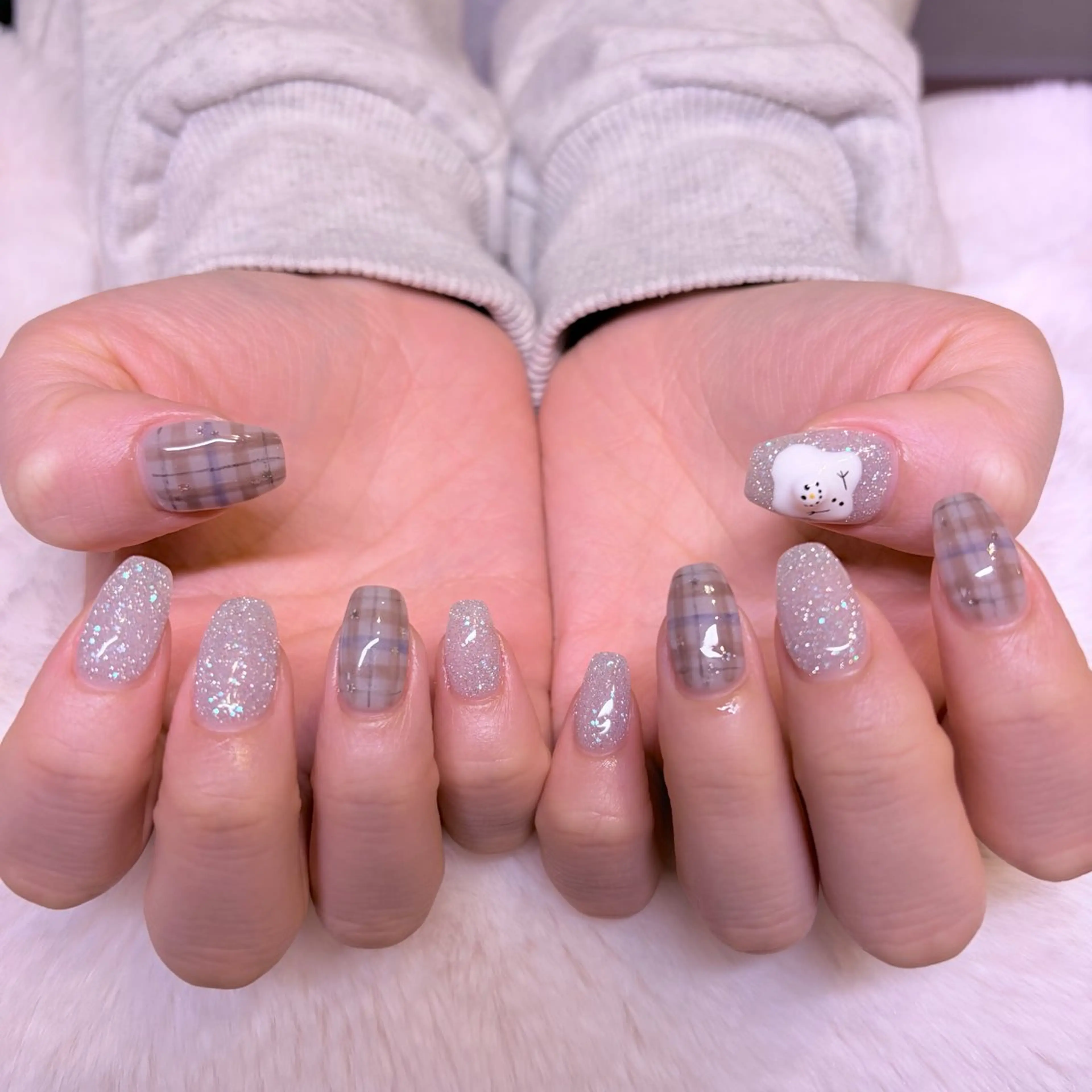 ネイル 冬ネイル ハンドネイル nail salon e'mu💐のネイルデザイン