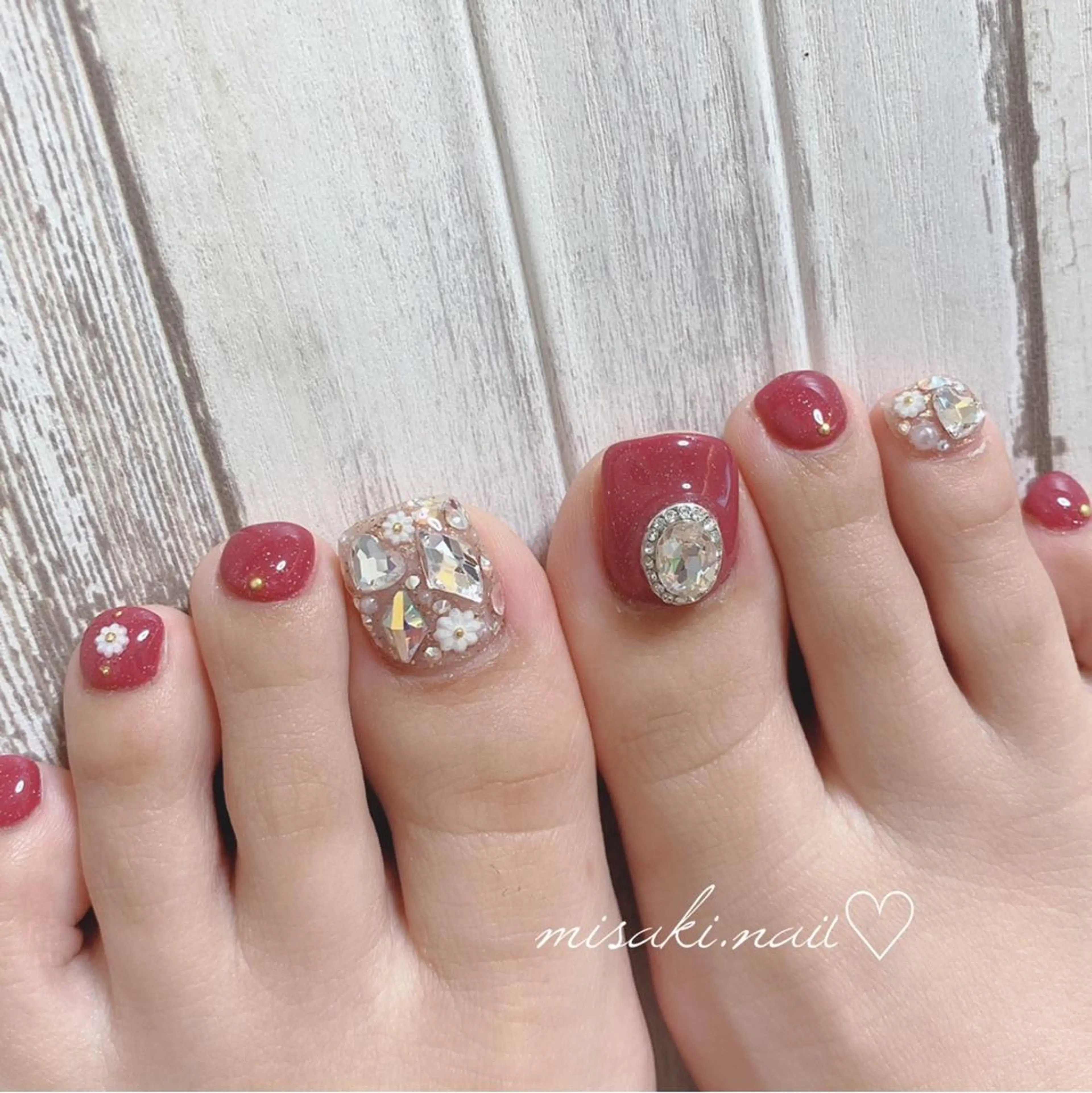 ネイル フットネイル nailsalon miinailsのネイルデザイン