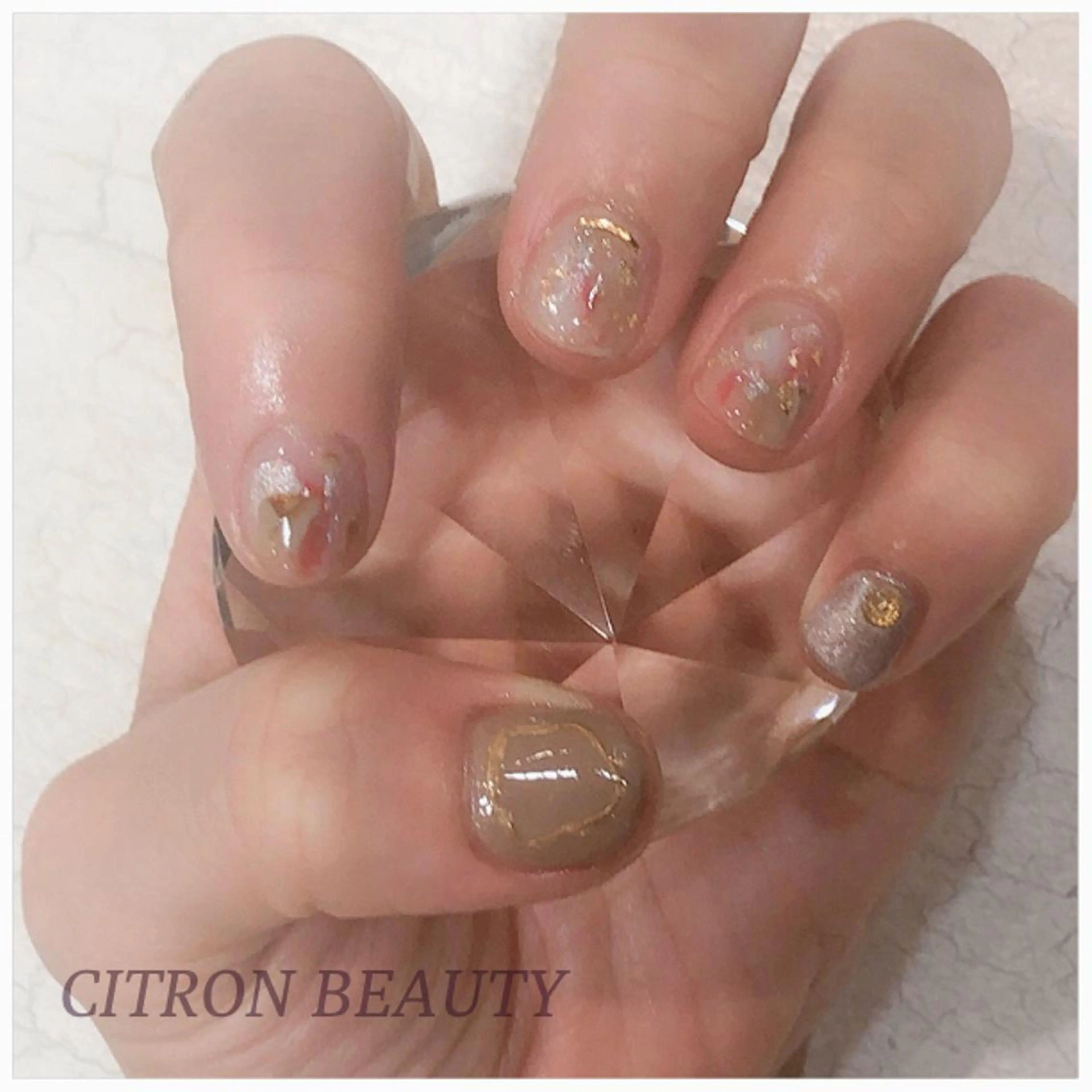 ネイル ニュアンスネイル CITRON NAIL💅練習生のネイルデザイン