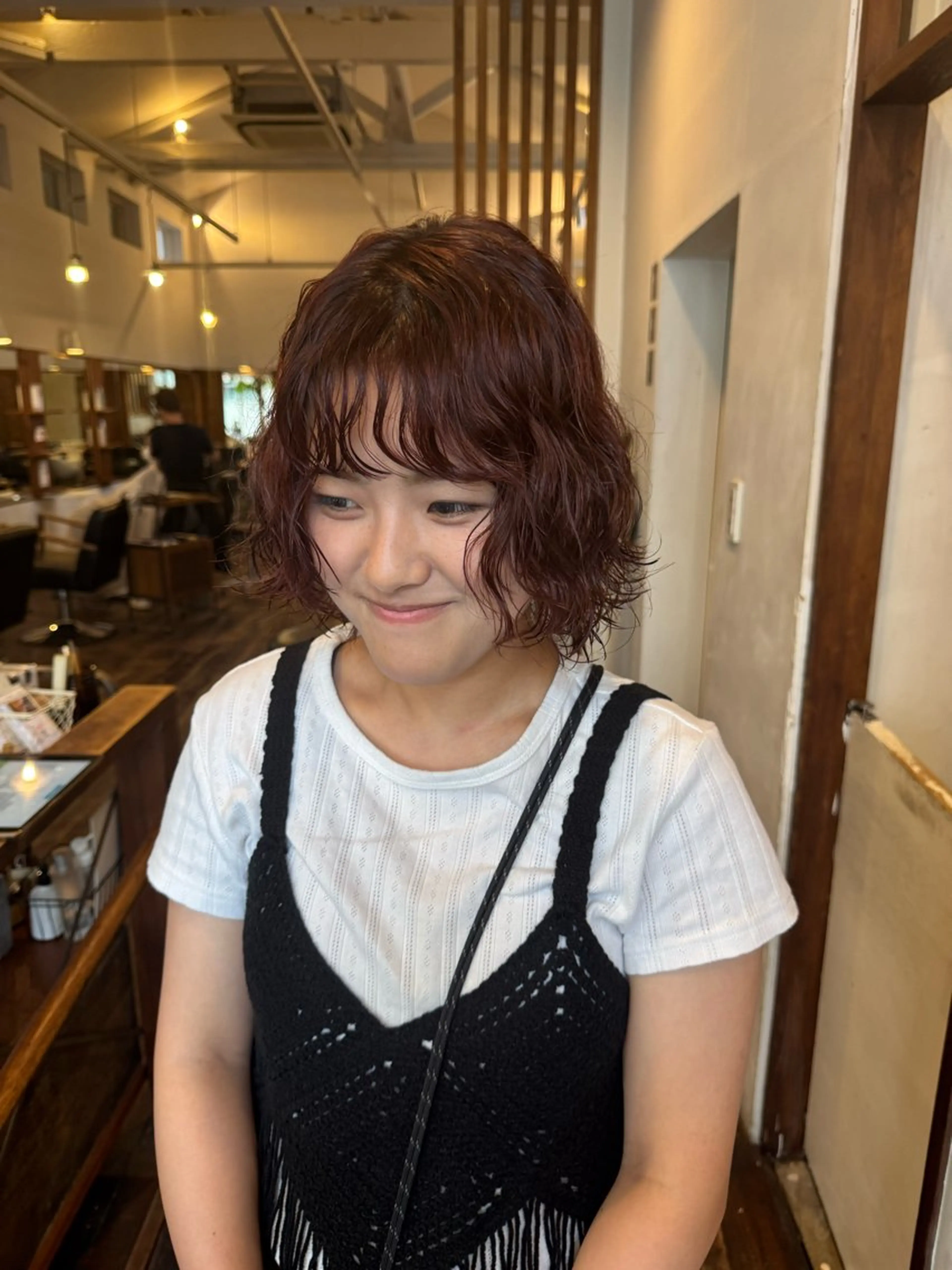 ミディアム パーマ ミディアムパーマ MOK大阪梅田店 Asahiのヘアスタイル