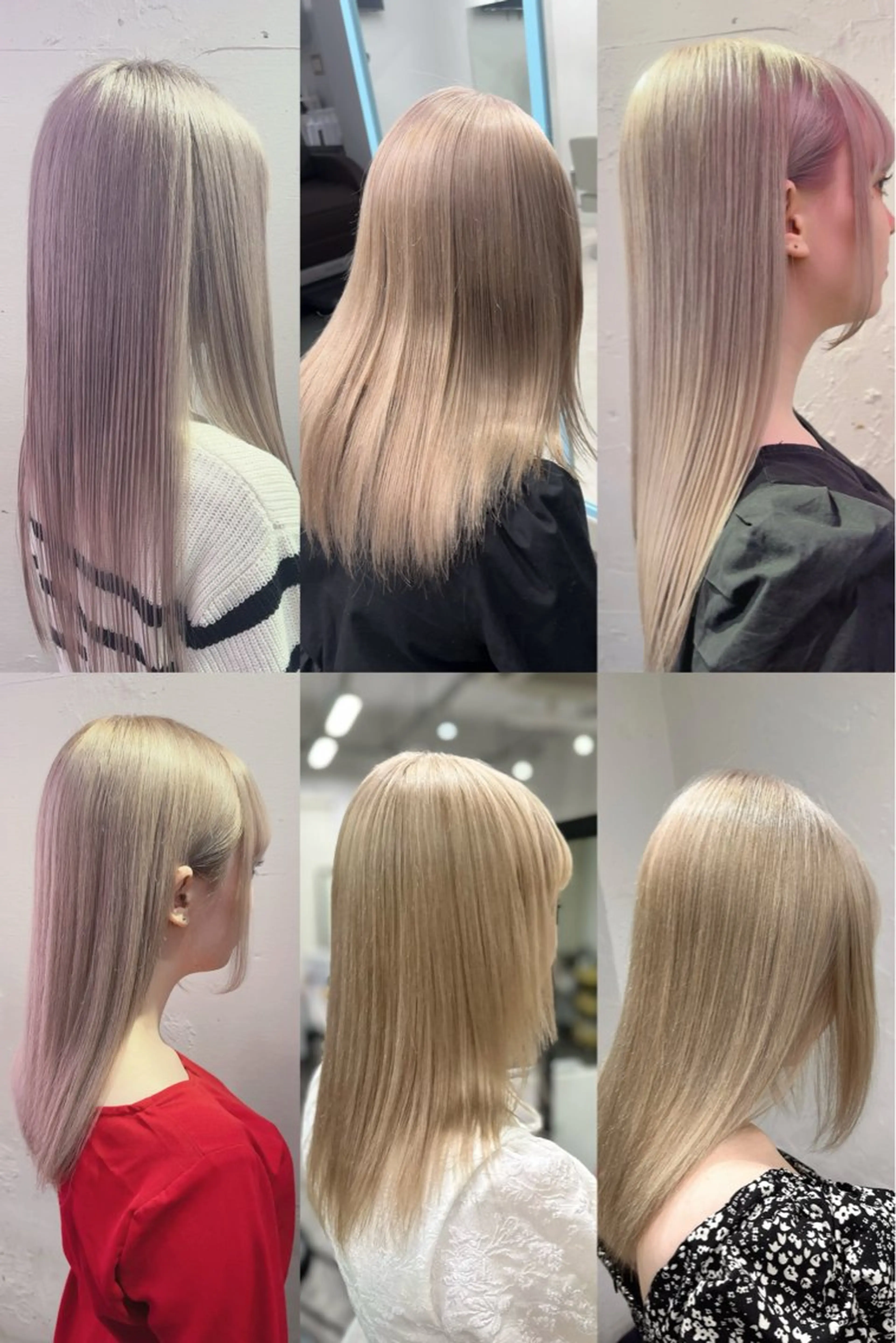 カラー ハイトーンカラー ウルフカット指名 No. 1橘しゅうとのヘアスタイル