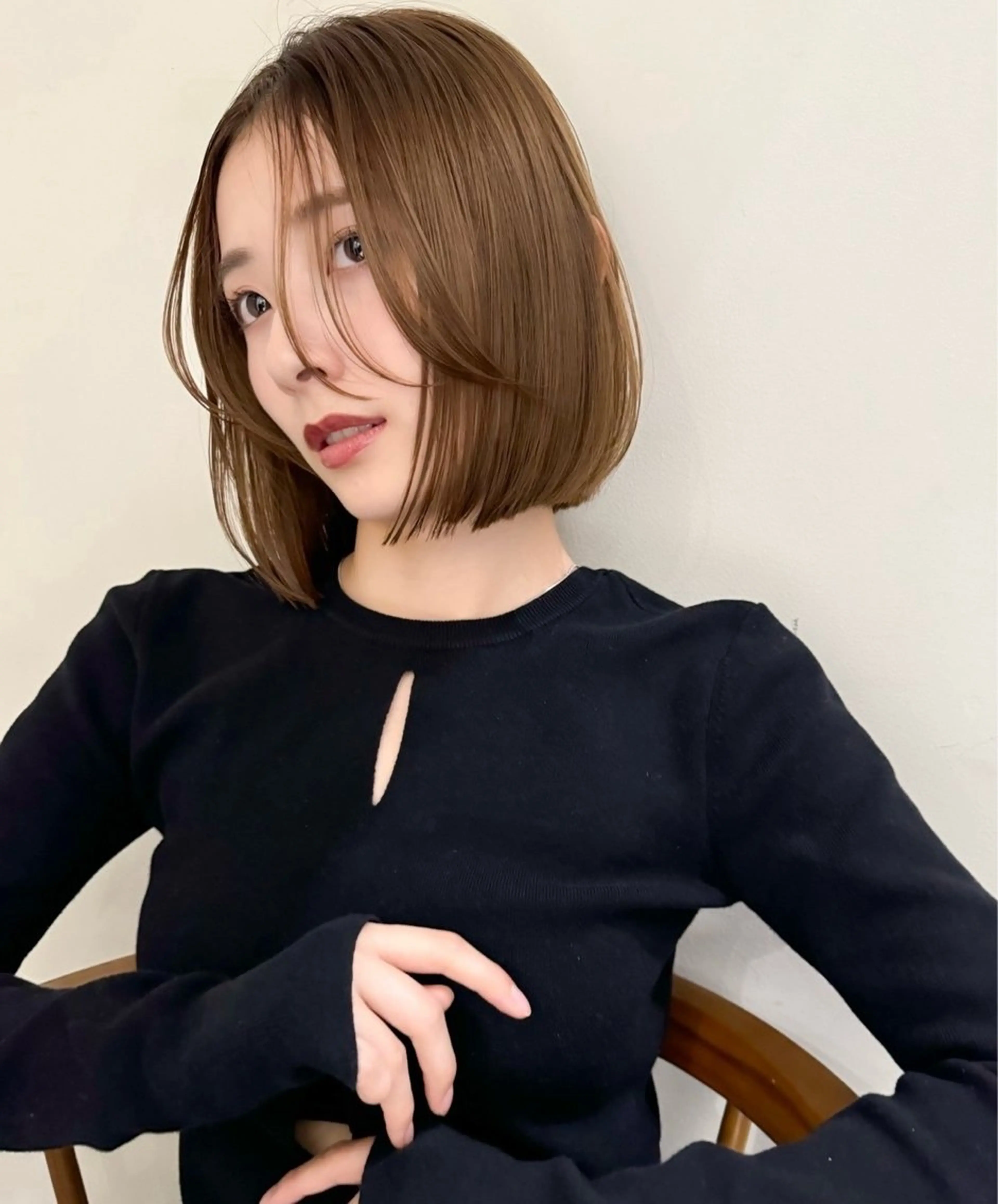 ショート ボブ カット 小顔ボブ jilblanカホのヘアスタイル