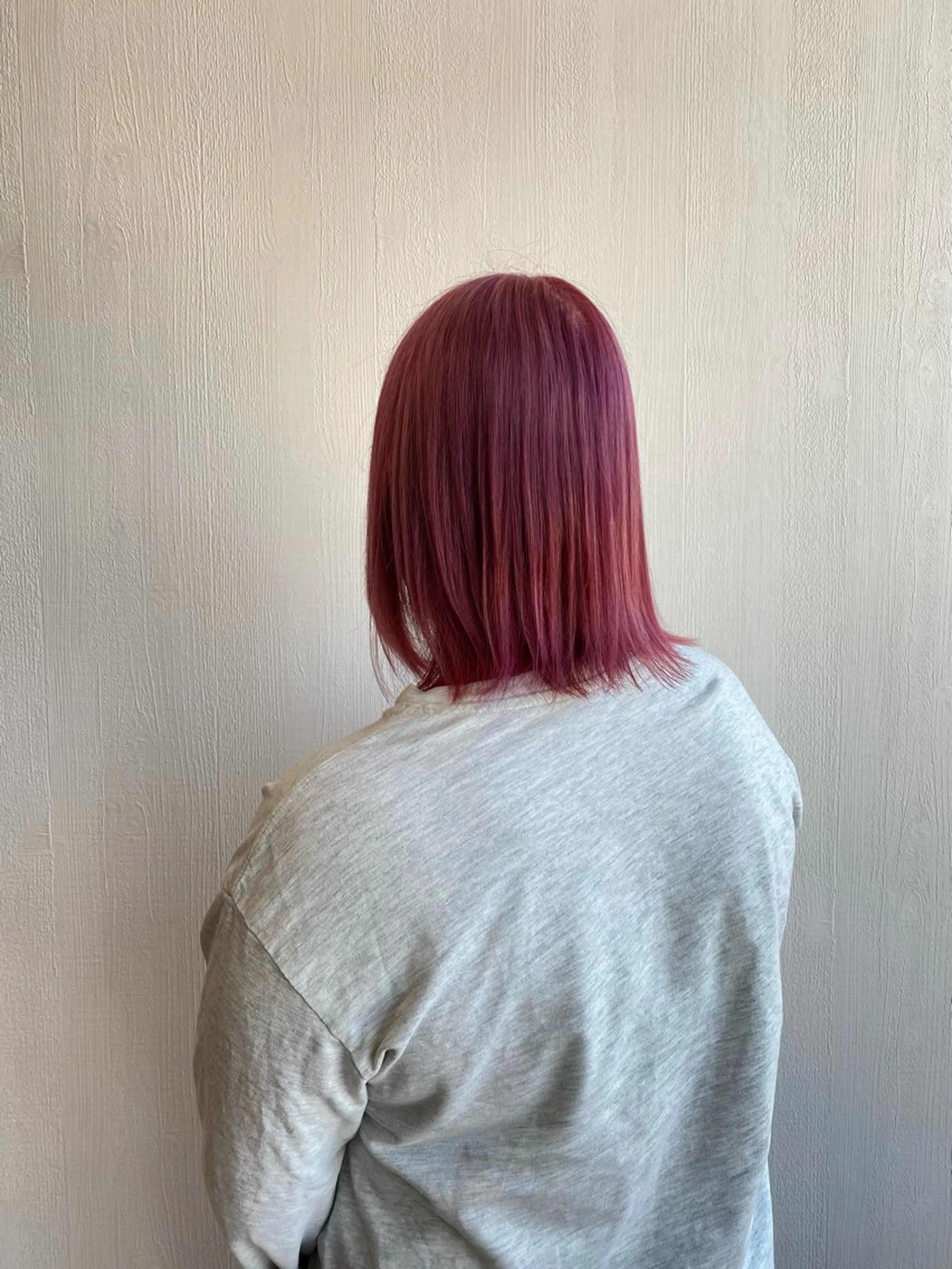 ミディアム ヘアカラー 佐藤 森夏のヘアスタイル