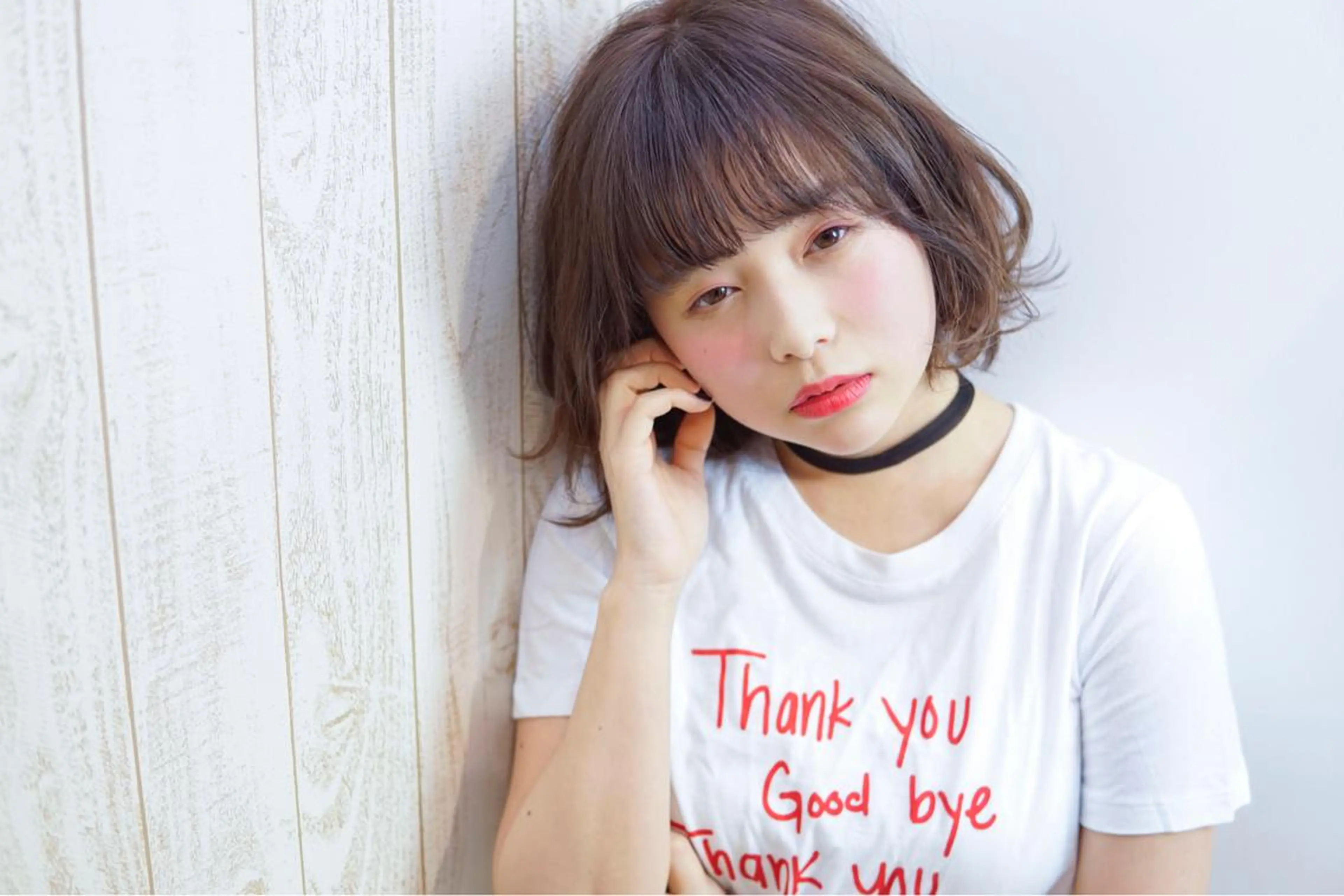 ショート カラー パーマ ボブ 外ハネヘア 髪質改善、エクステ 山口卓哉のヘアスタイル