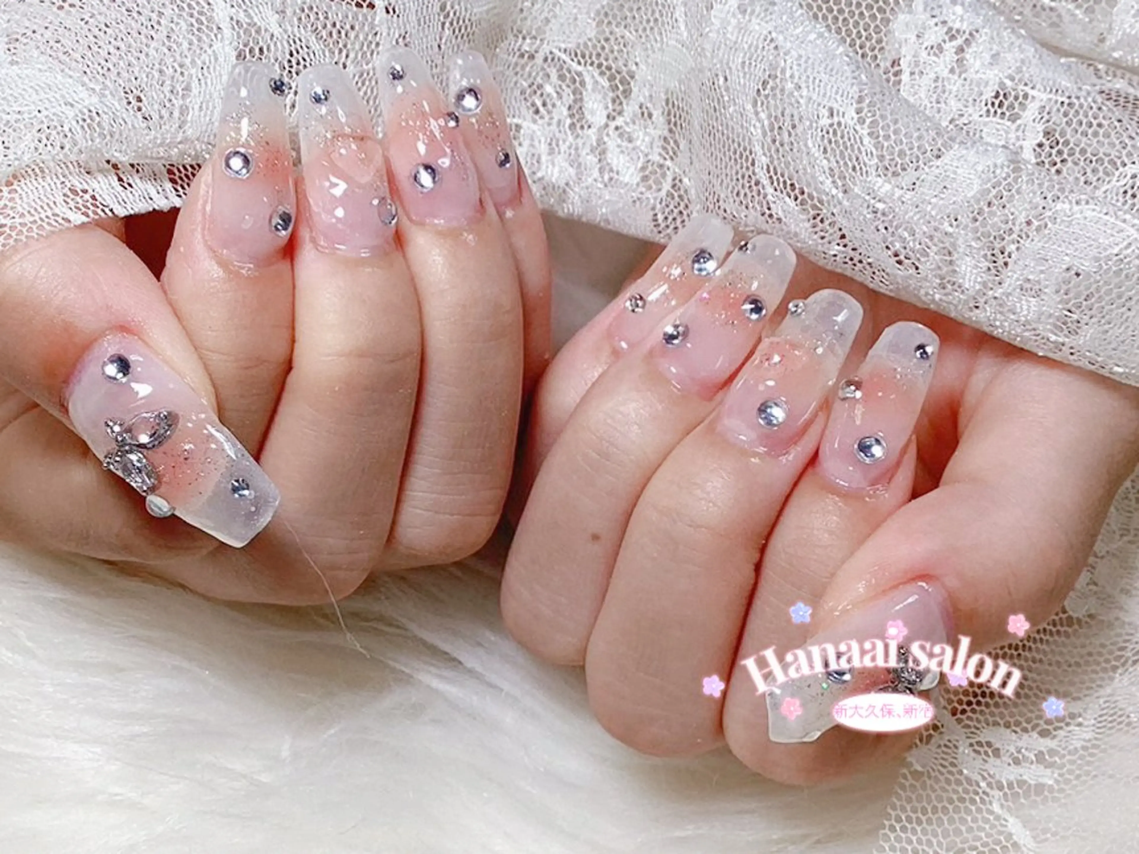 セミロング ハンドネイル Hanaai Salon新宿店のネイルデザイン