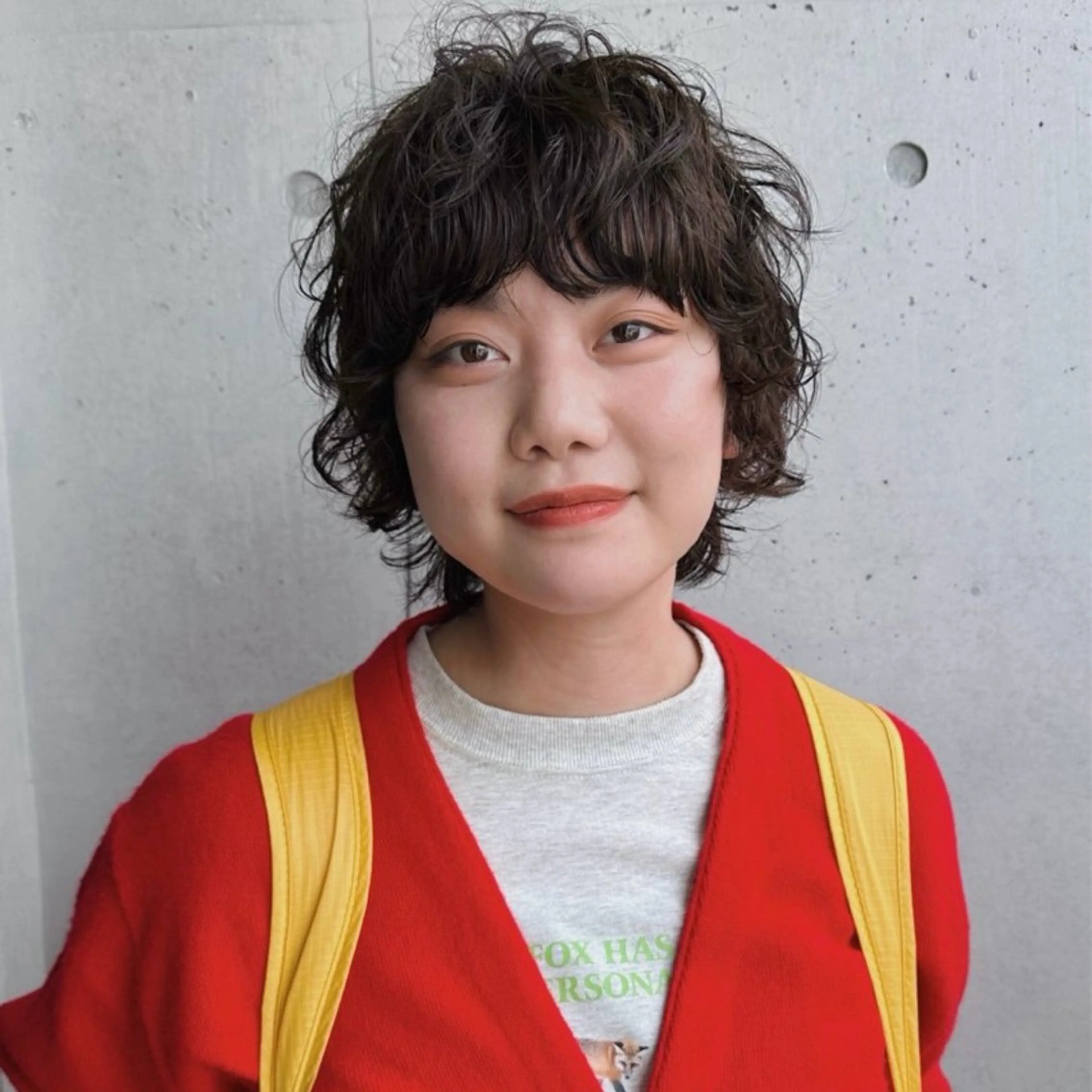 ショート カラー パーマ 前野 日奈のヘアスタイル