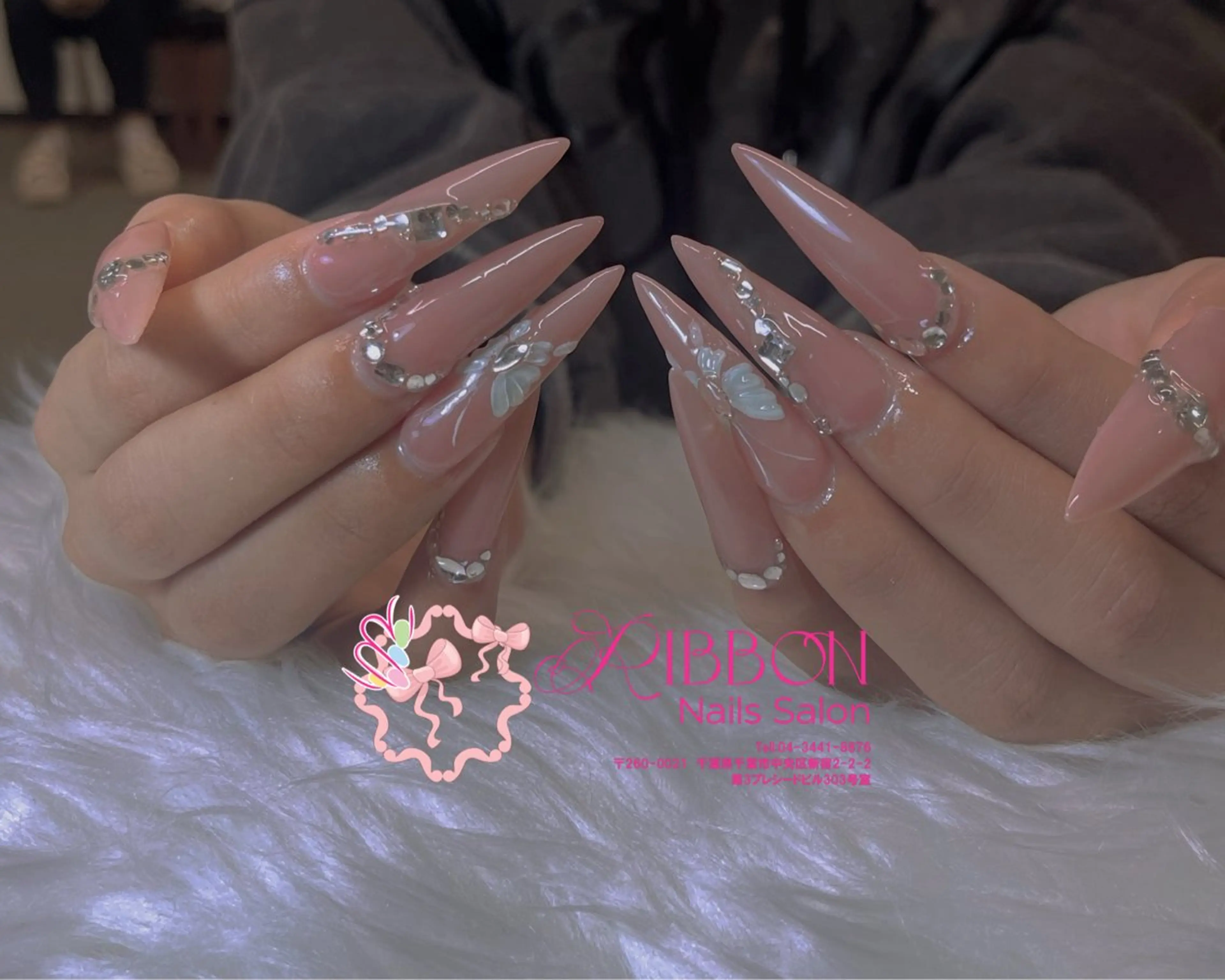 ネイル チークネイル フットネイル フレンチネイル グラデーション 韓国ネイル ハンドネイル Ribbonnail salonのネイルデザイン