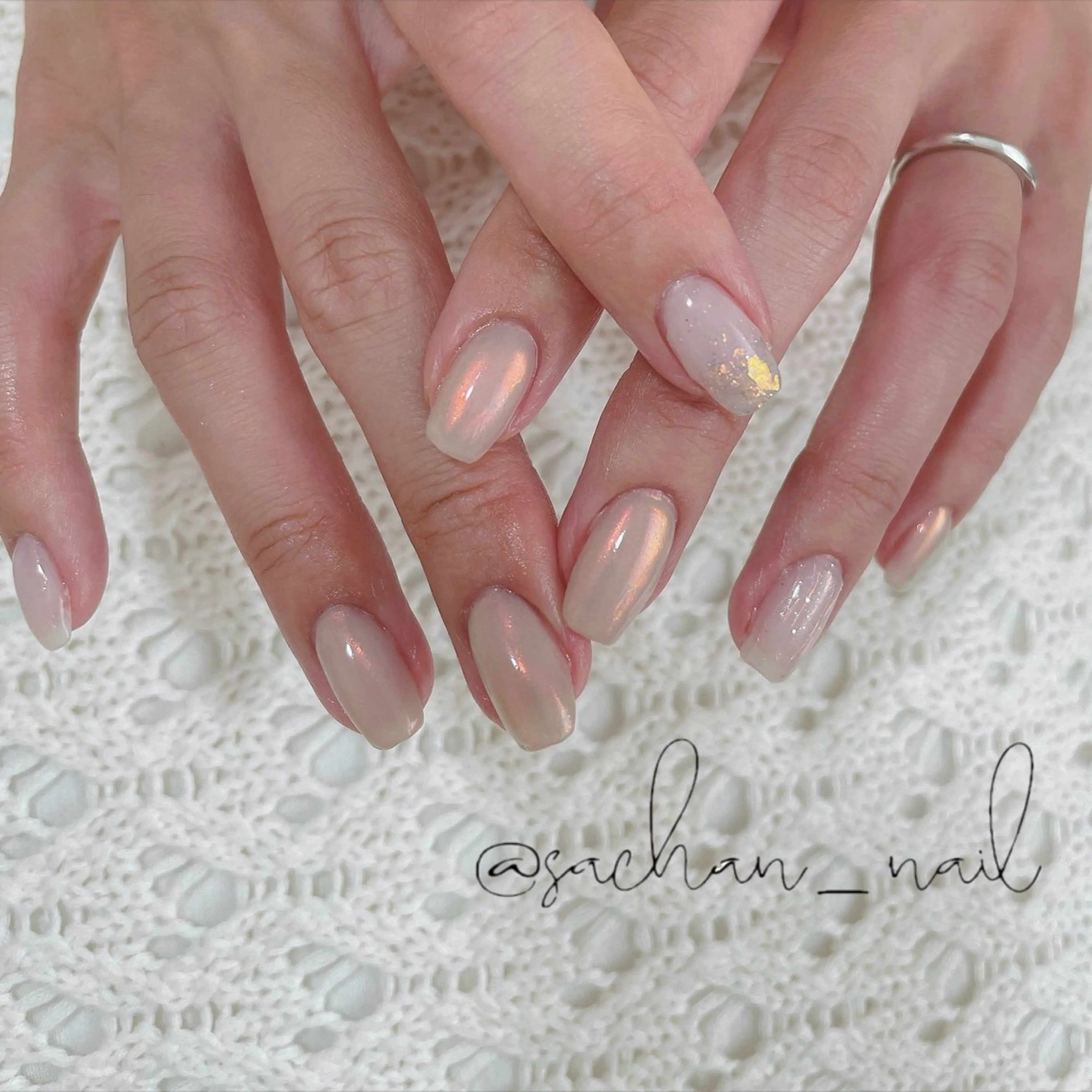 ネイル オーロラネイル ハンドネイル Sukegawa Satsukiのネイルデザイン