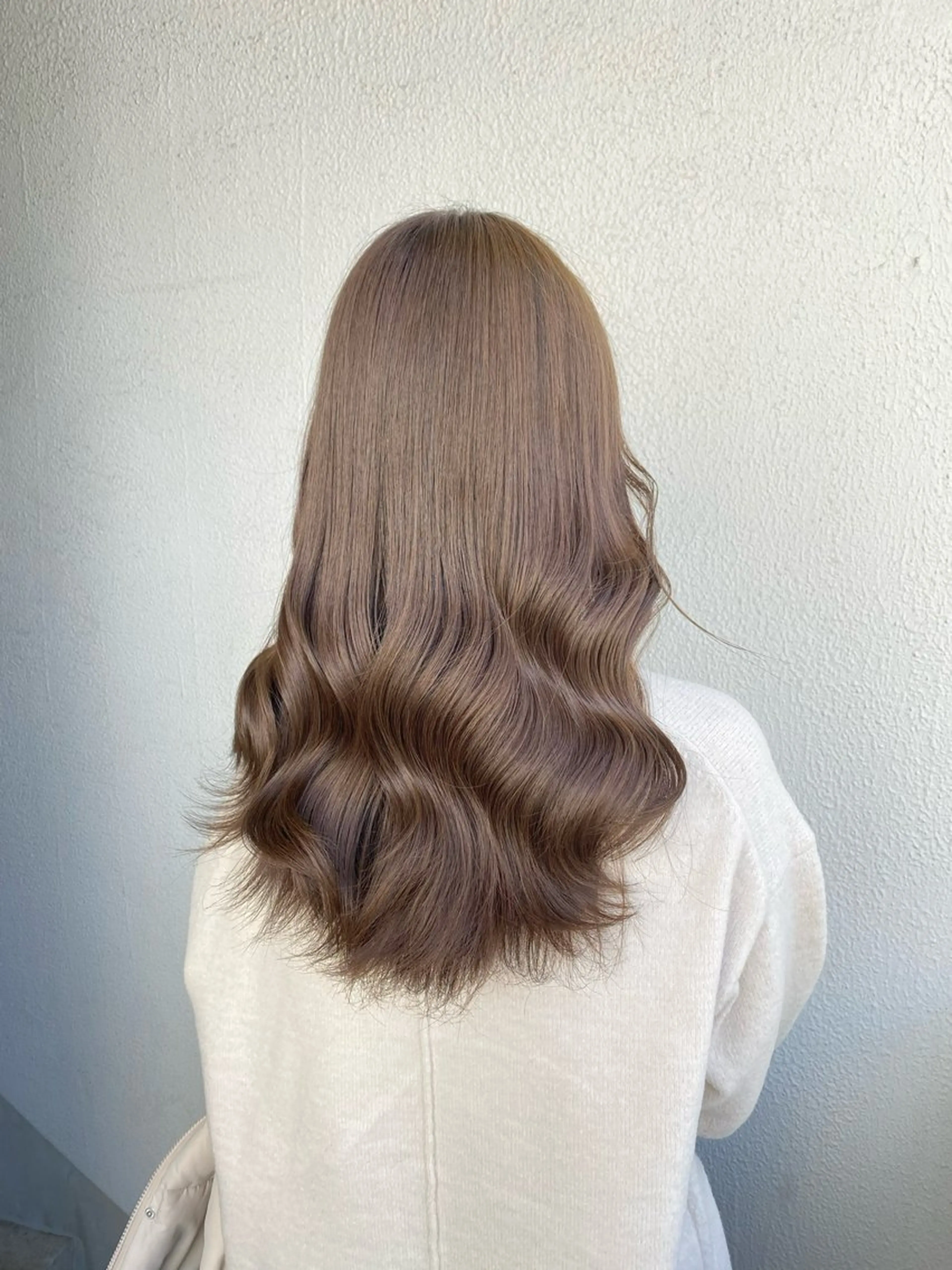 カラー ブリーチなし 透明感カラーのヘアスタイル